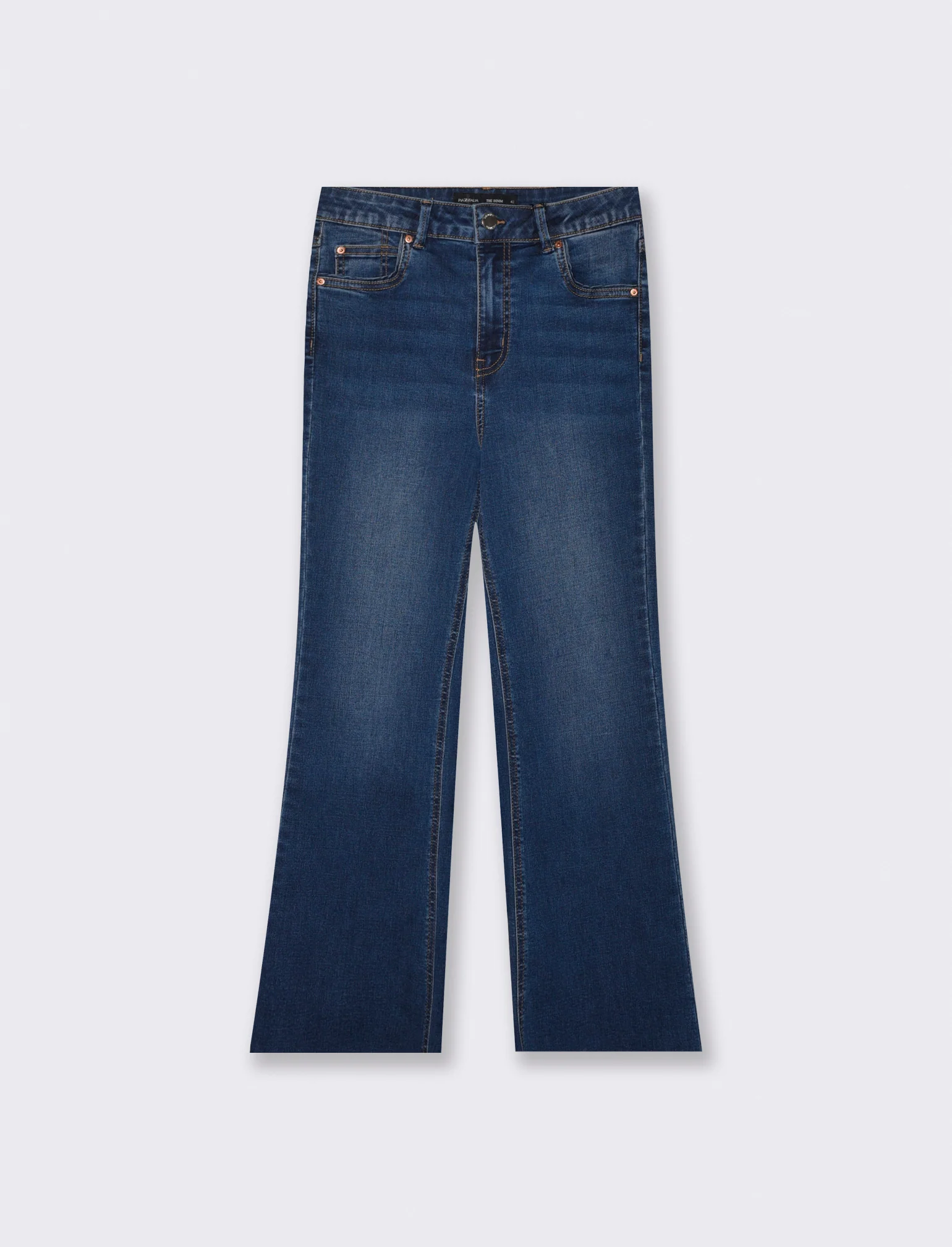 JEANS CROPPED FLARE - DENIM SCURO