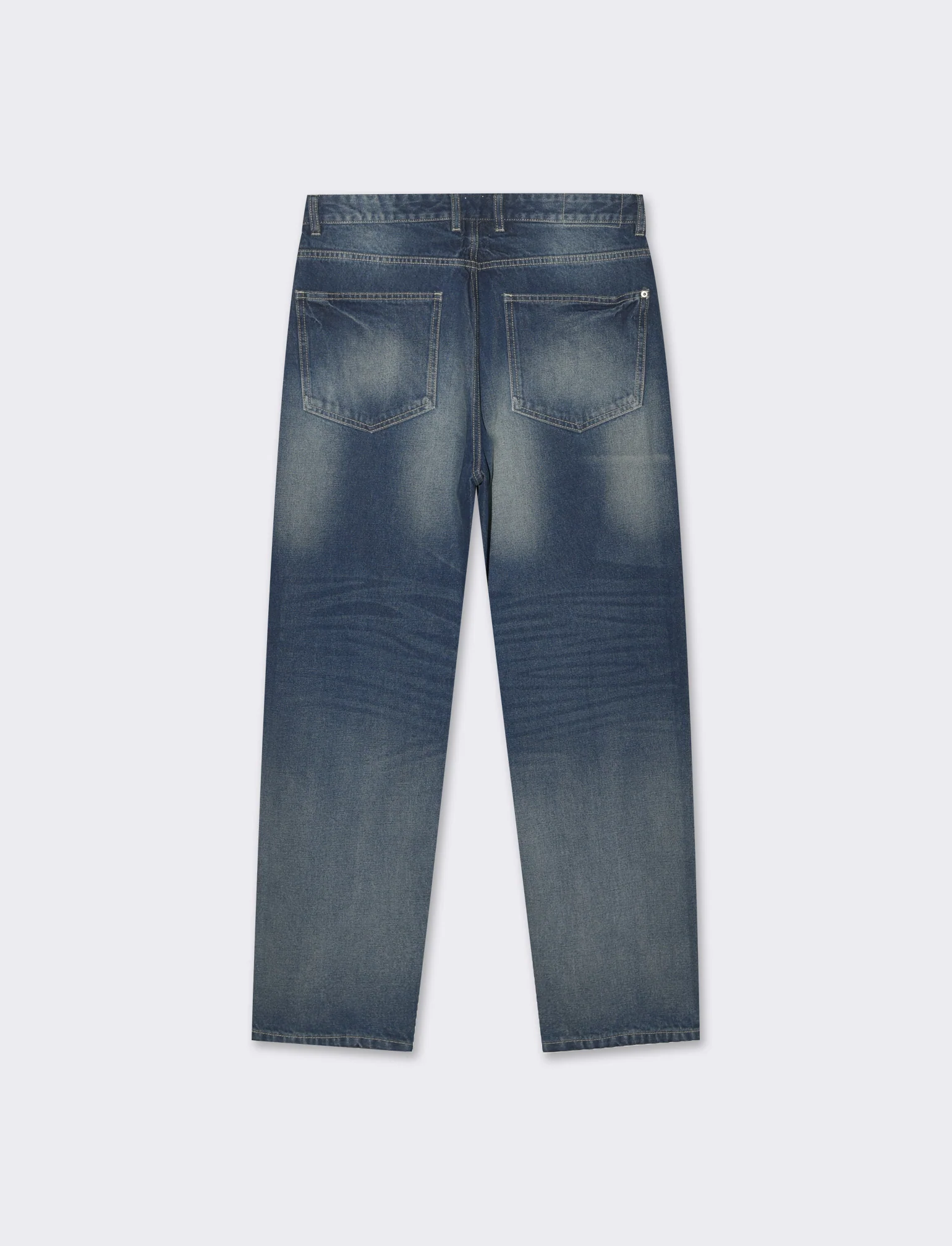 Jeans denim scuro extra loose fit da uomo - DENIM SCURO - Image 5