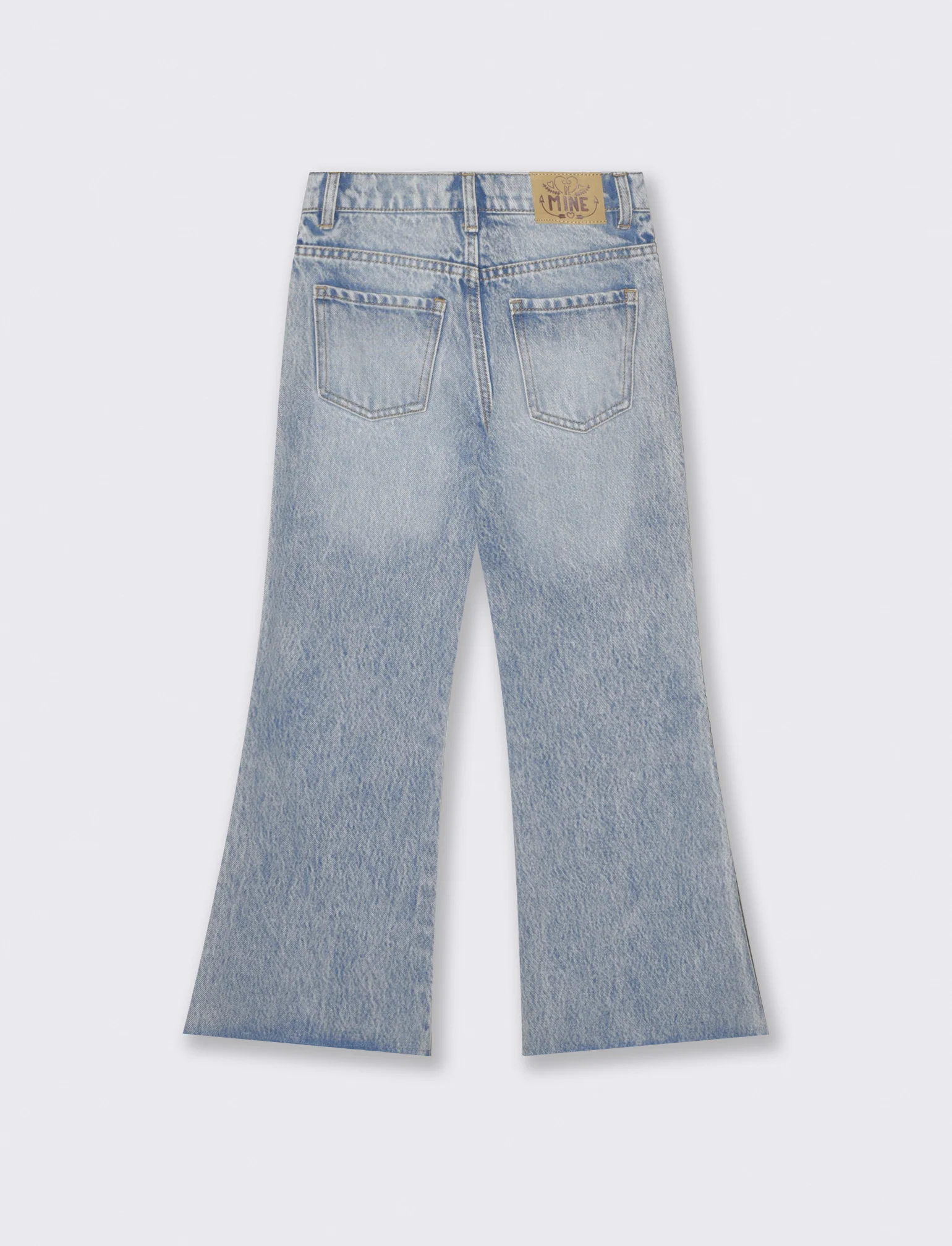 Jeans flare fit con frange laterali - Denim - Image 2