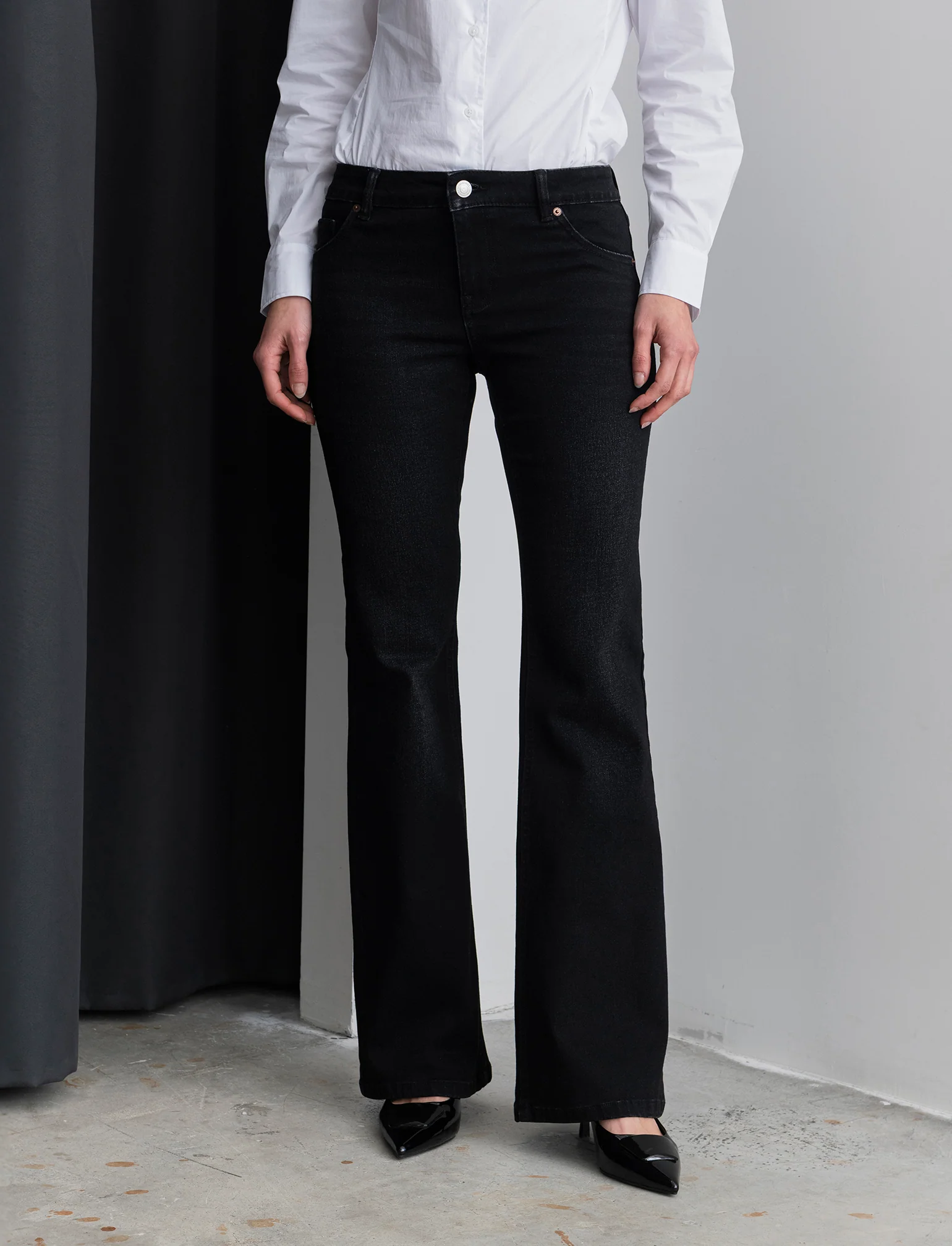 JEANS FLARE - Nero - Image 4