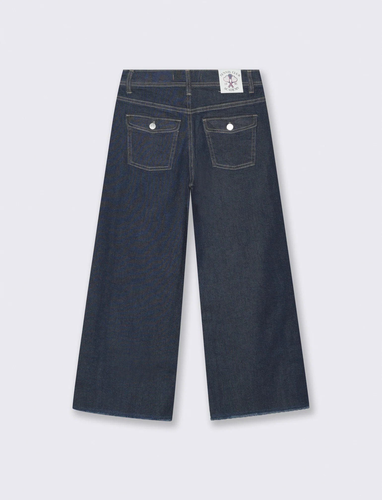 Jeans gamba ampia in denim elasticizzato - Denim - Image 3