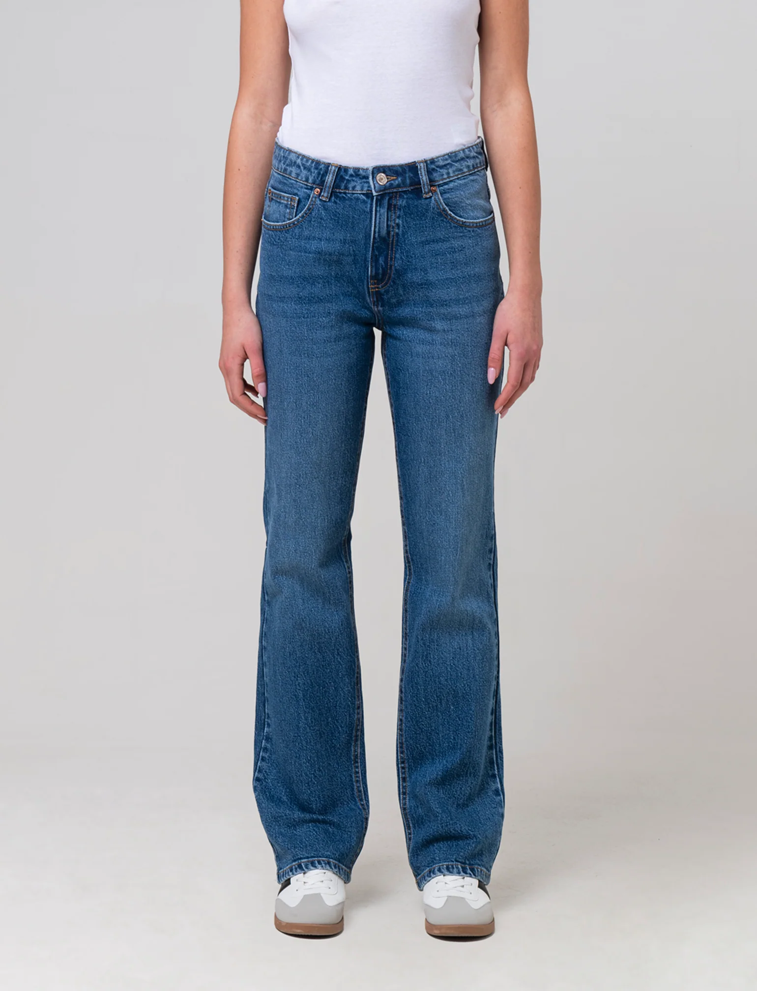Jeans gamba diritta da donna - Denim - Image 3