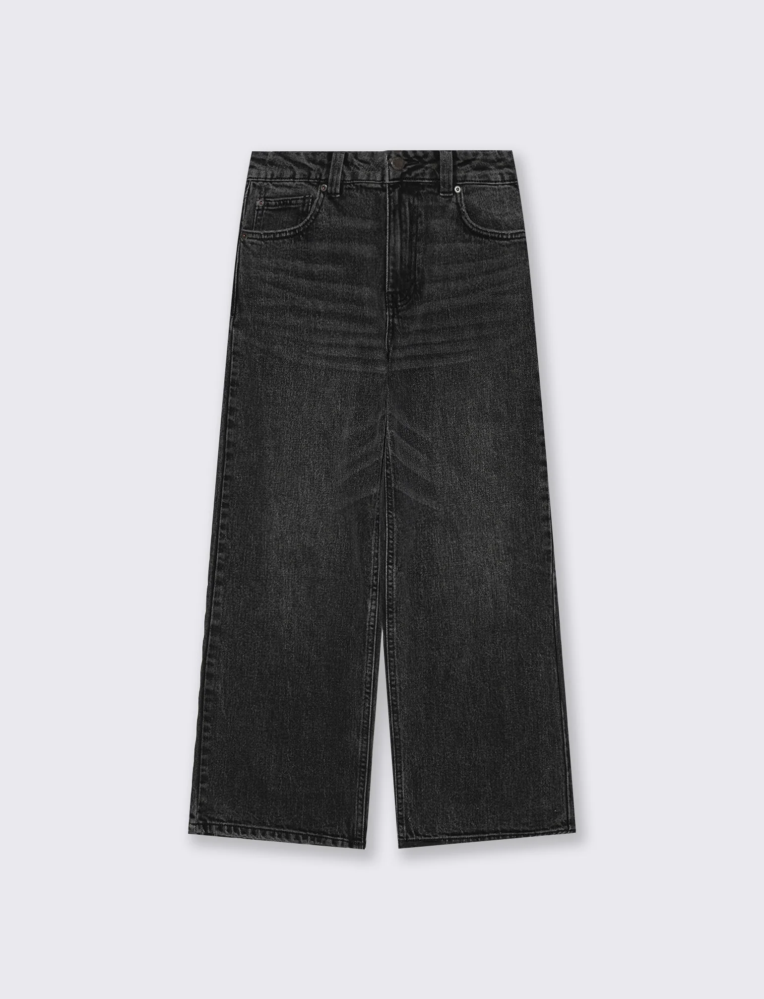 Jeans Gamba Dritta Lunghezza Caviglia - Nero