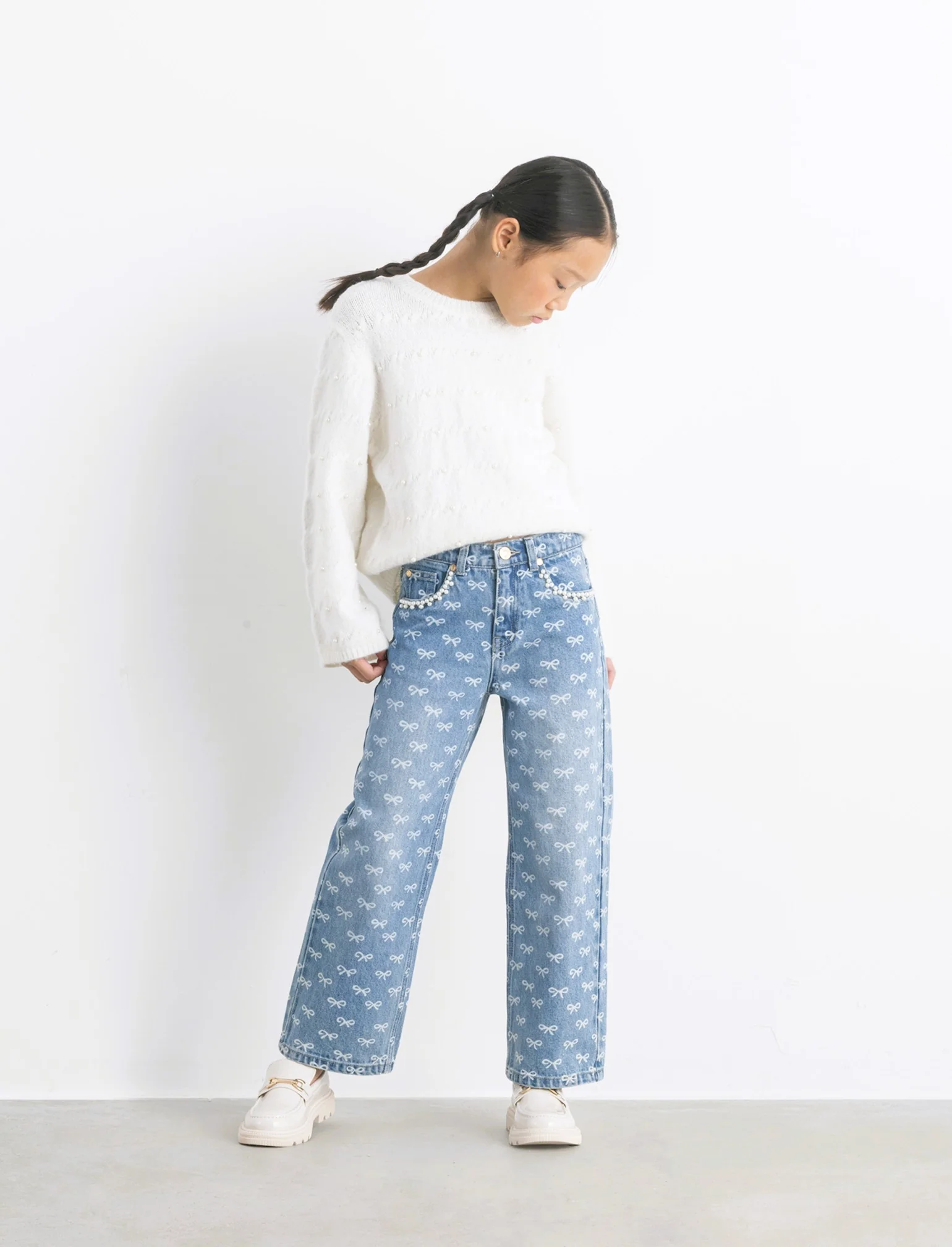 Jeans gamba larga - Denim - Image 3