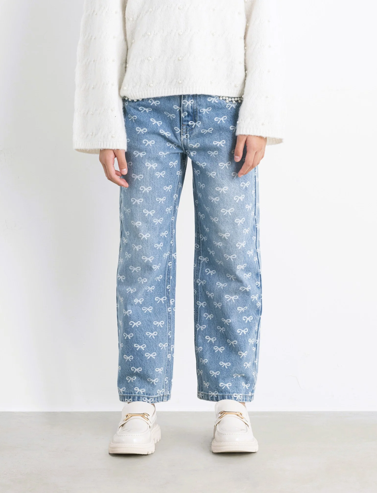 Jeans gamba larga - Denim - Image 4
