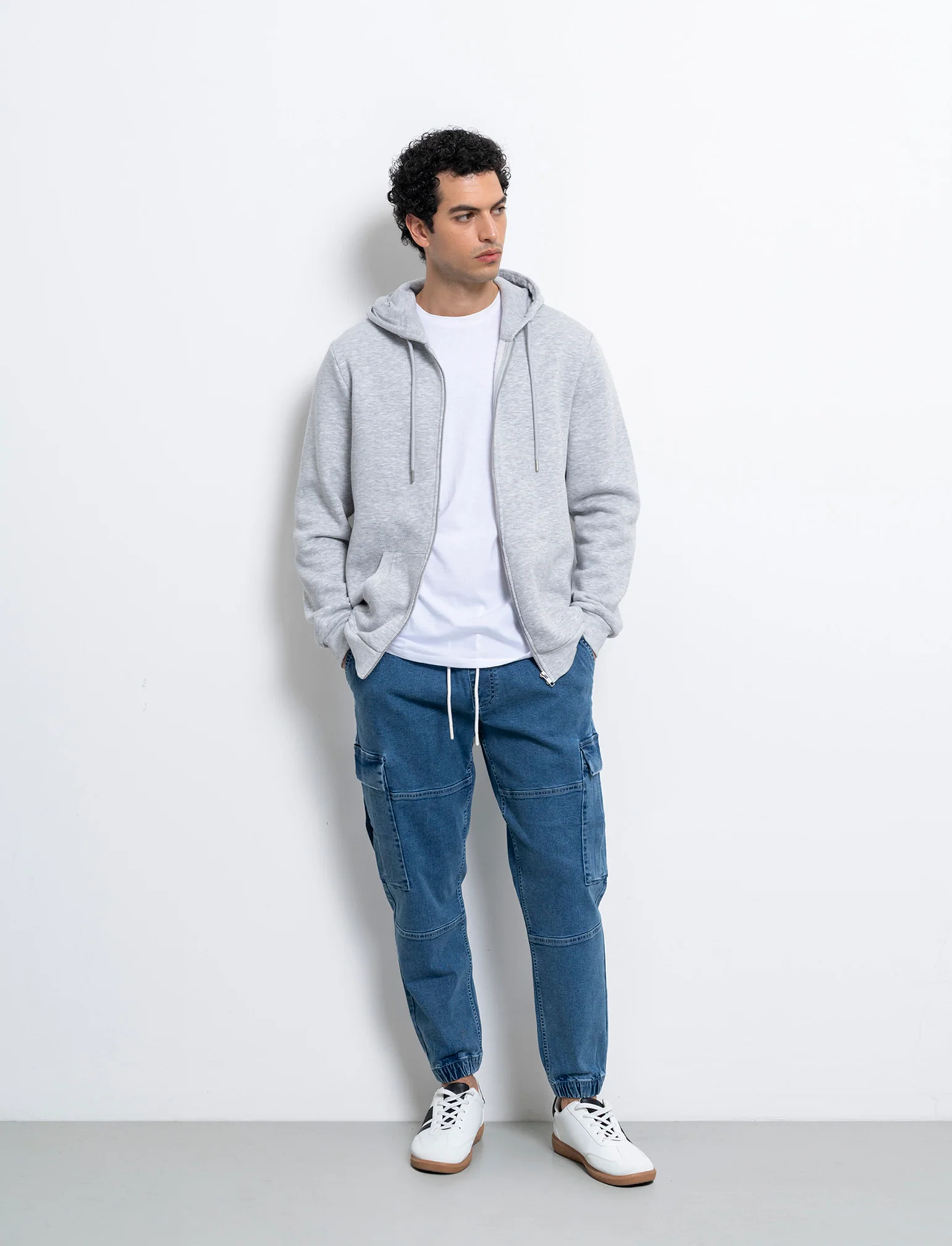Jeans jogger cargo fit da uomo - Denim - Image 3