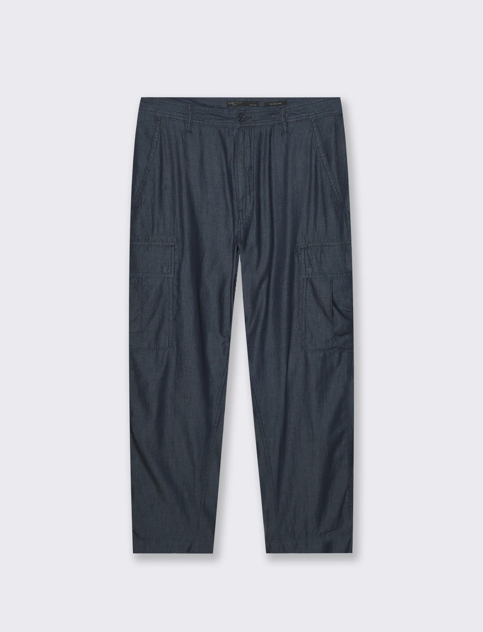 Jeans leggero cargo fit da uomo - DENIM SCURO - Image 4