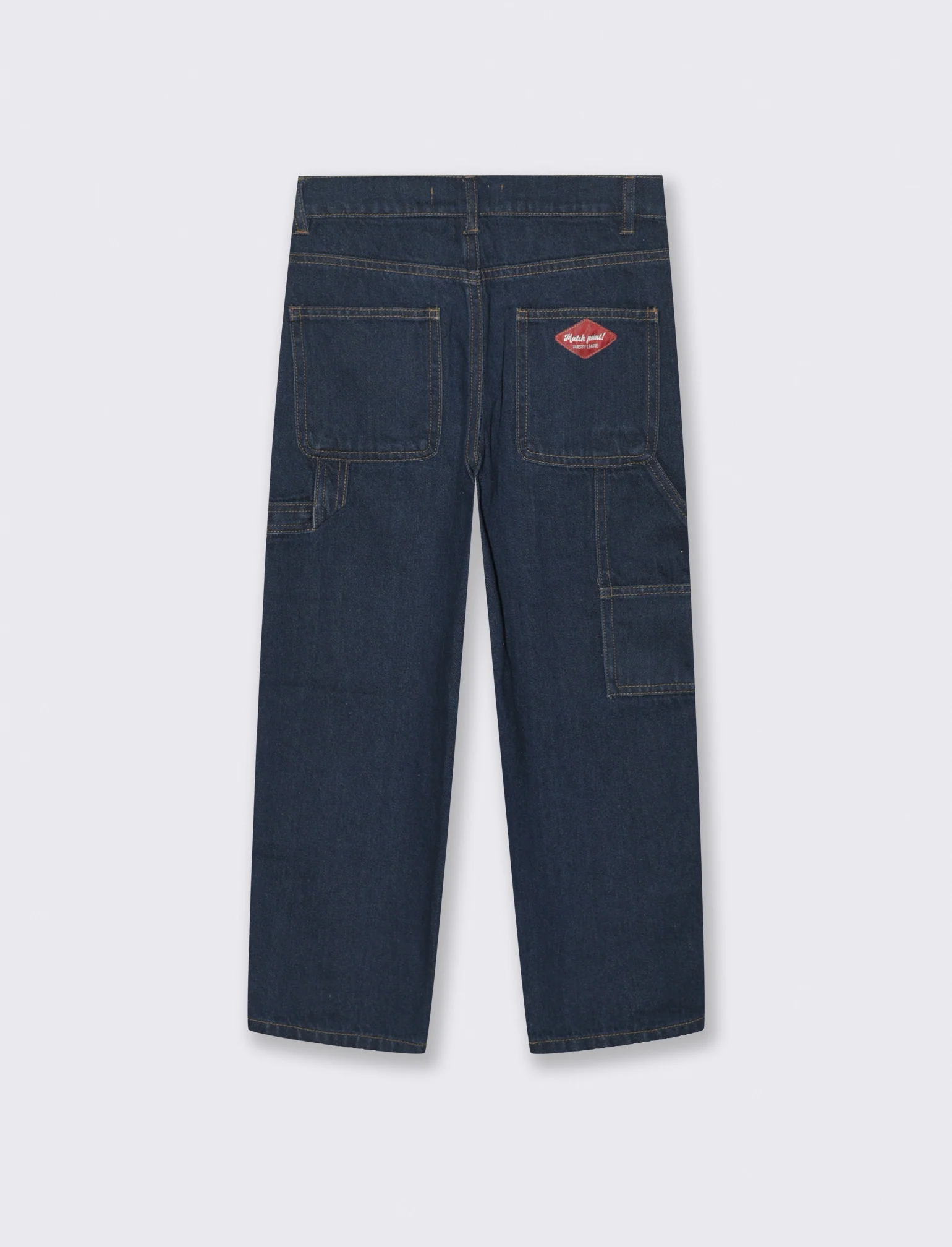 Jeans loose fit in cotone con etichetta - Denim - Image 3