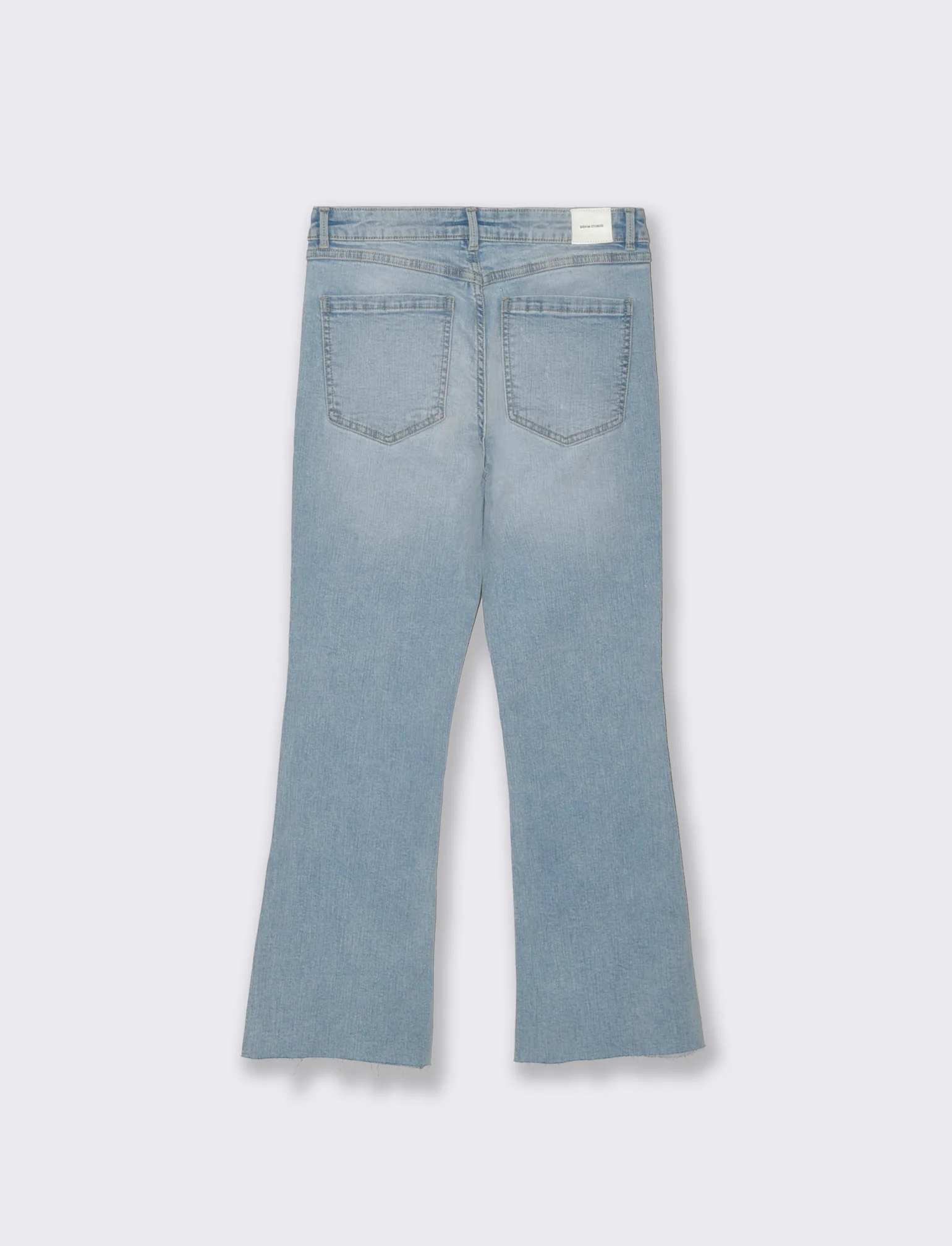 Jeans Mini Flare con Chiusura a Zip - Denim - Image 4