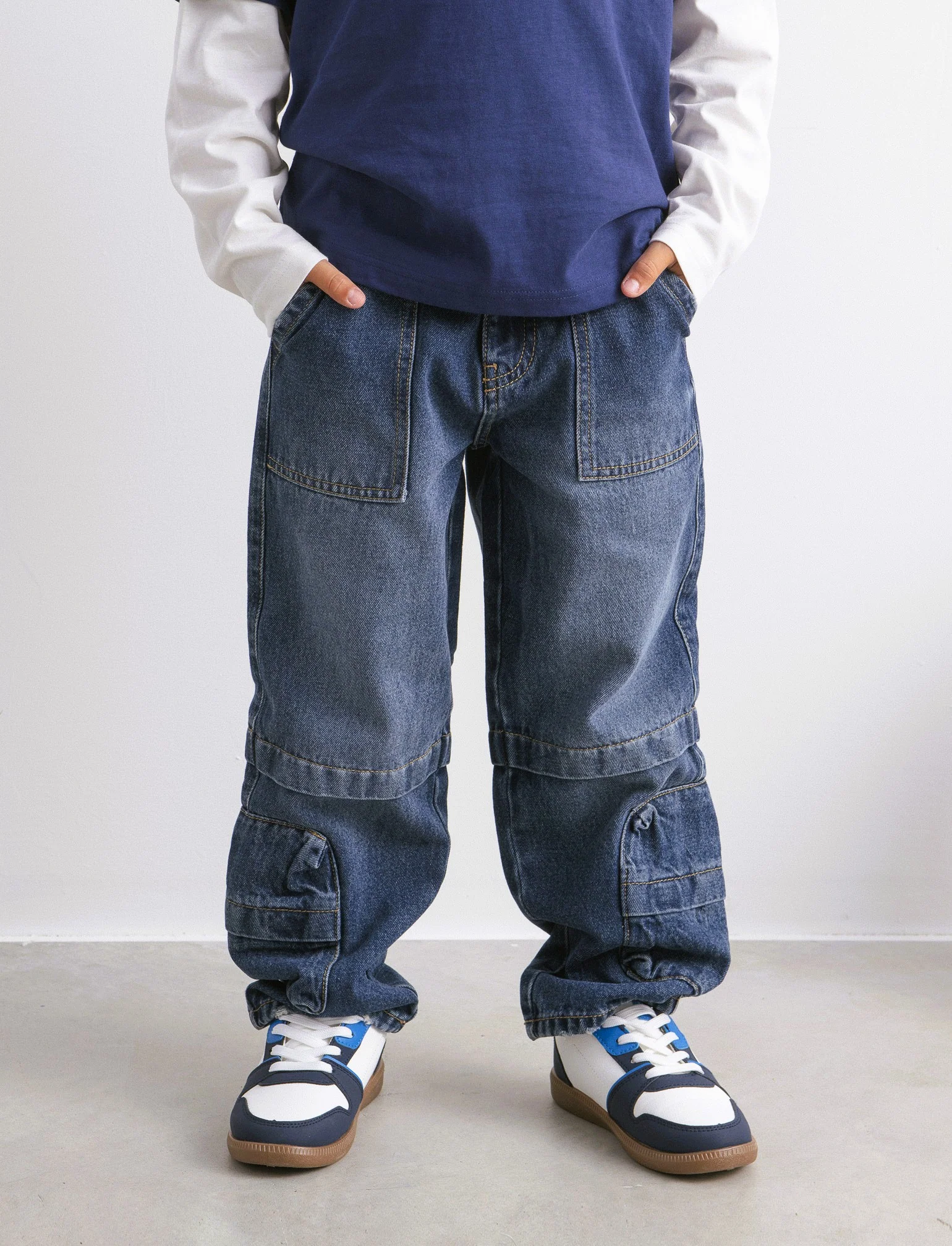 JEANS MULTICARGO - Denim - Image 2