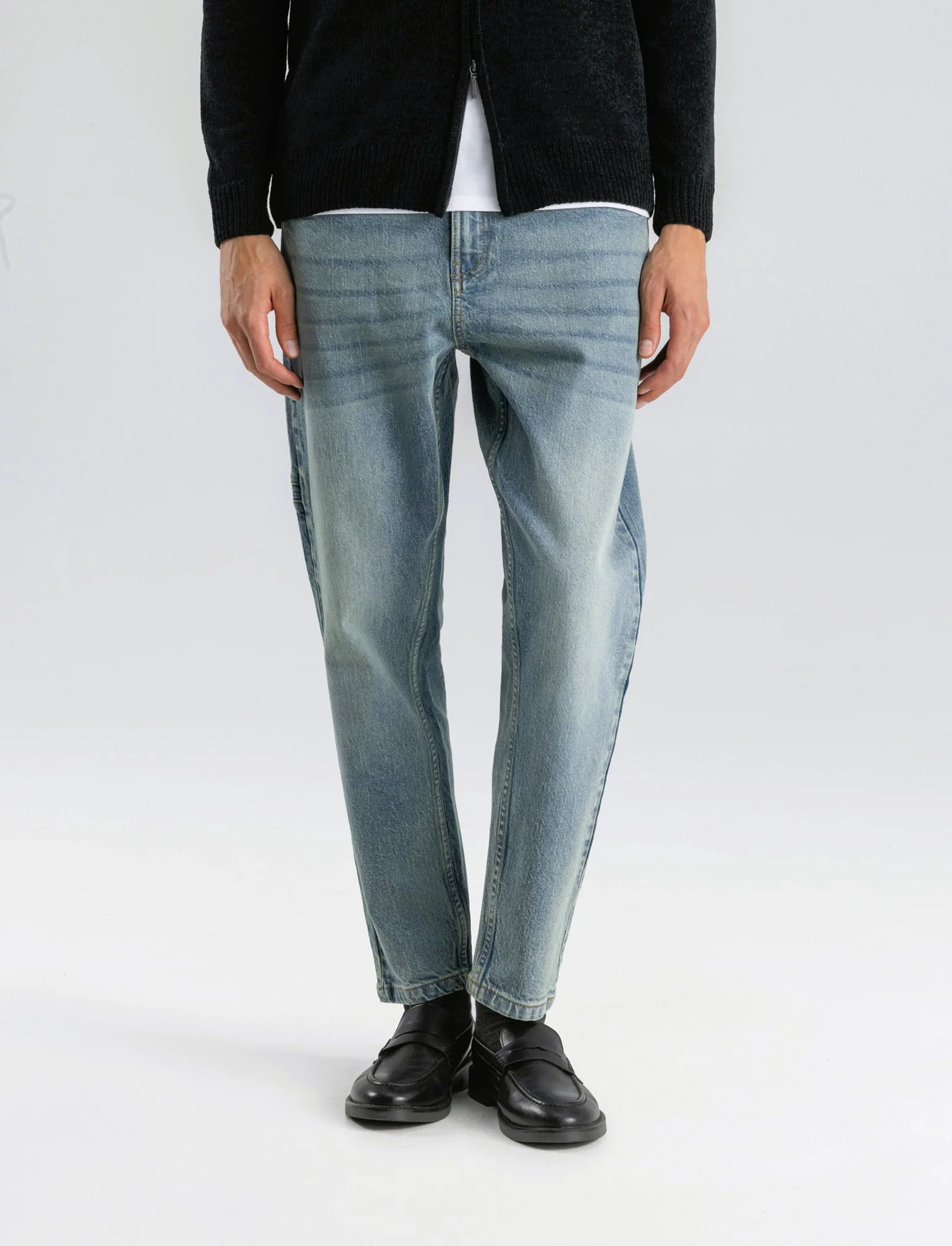JEANS NEW CARROT FIT CON TASCHINO - Denim - Image 4