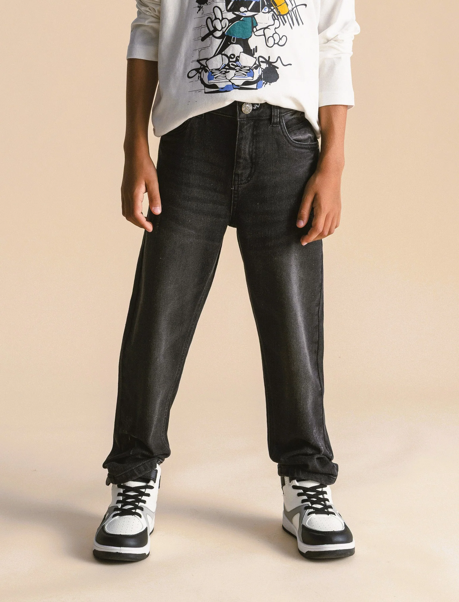 Jeans regular - Nero - Image 2