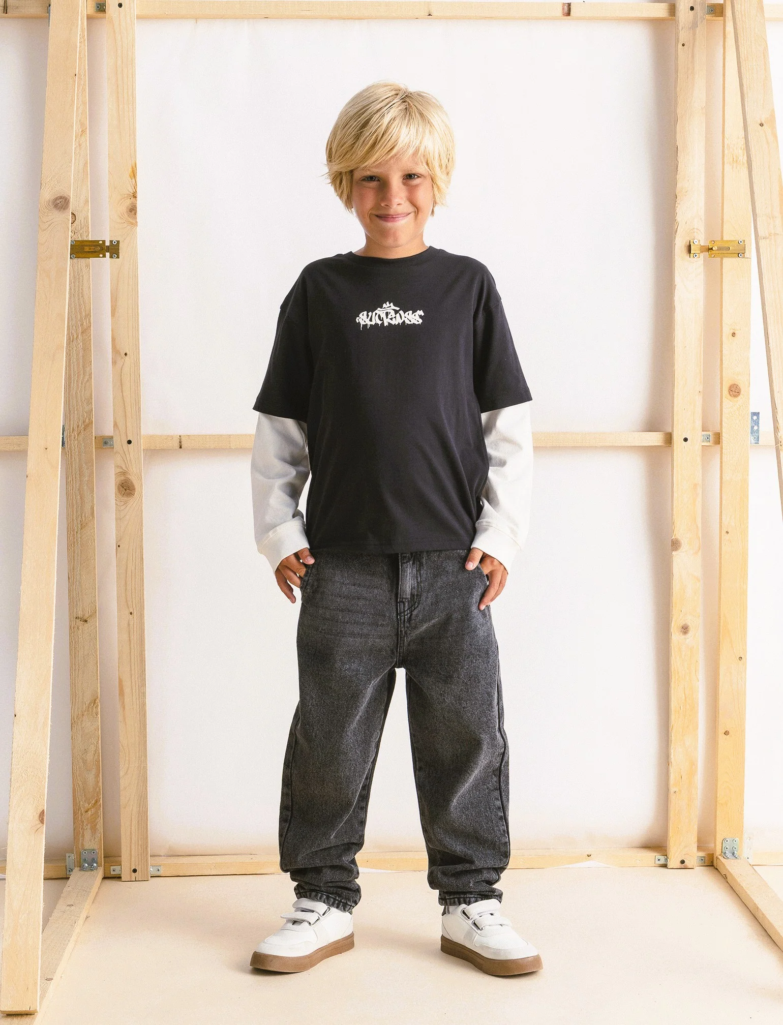 JEANS SCURO - Nero