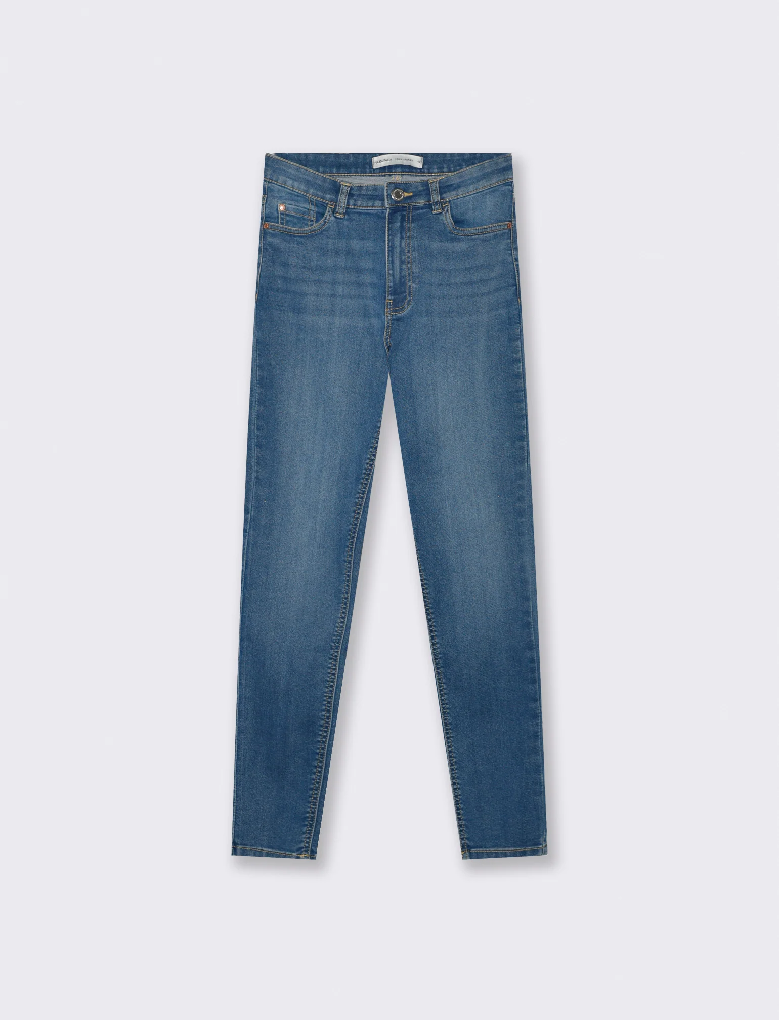 Jeans Skinny 5 Tasche Vita Regular - Denim - Image 4