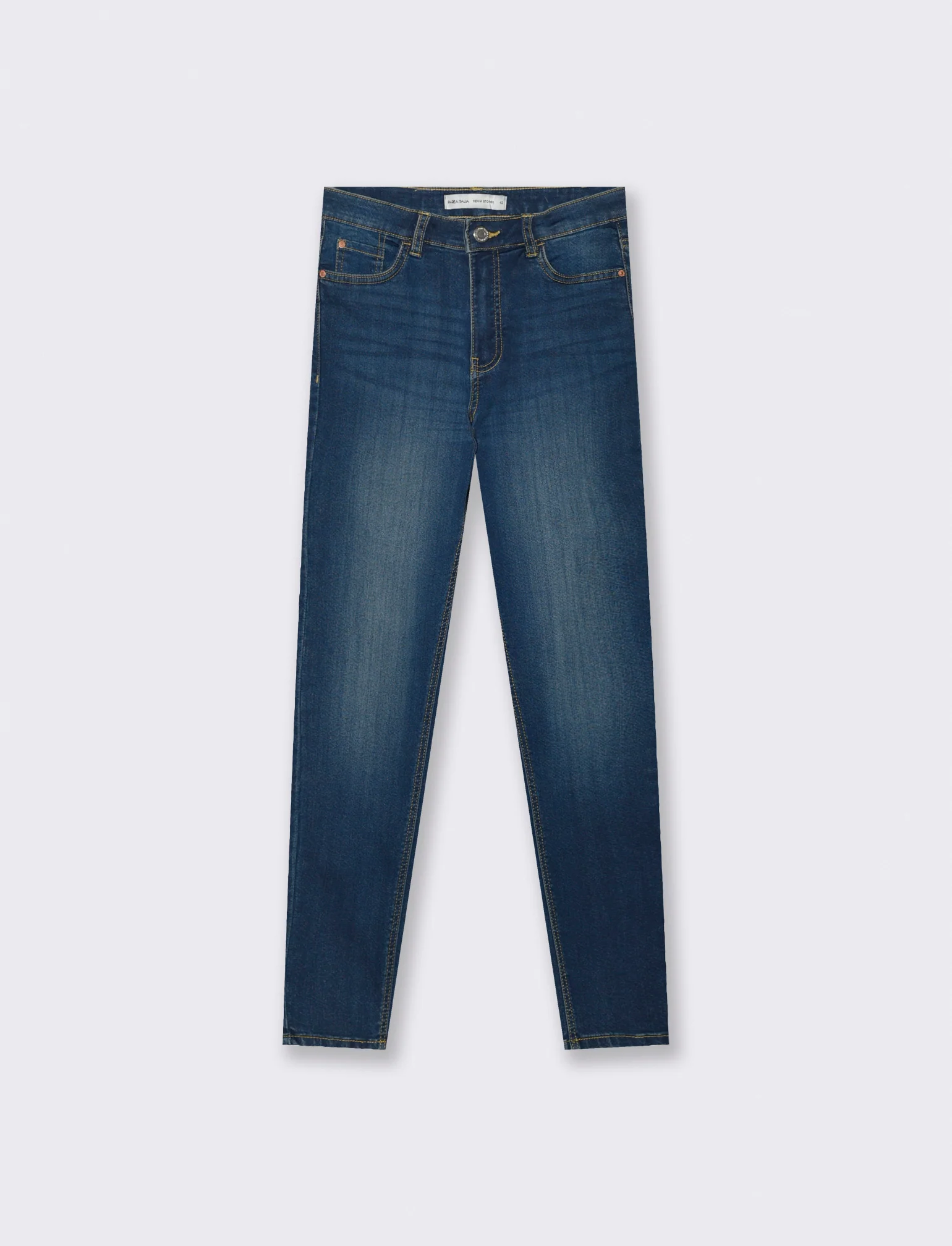 Jeans Skinny 5 Tasche Vita Regular - DENIM SCURO