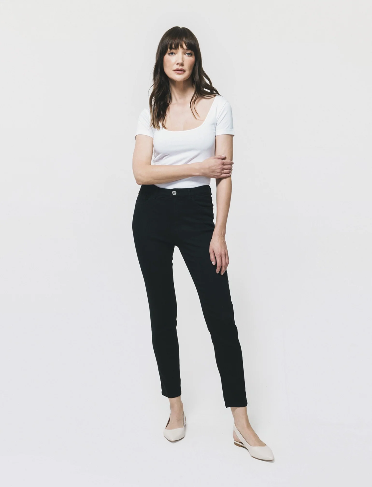 Jeans Skinny 5 Tasche Vita Regular - Nero - Image 2