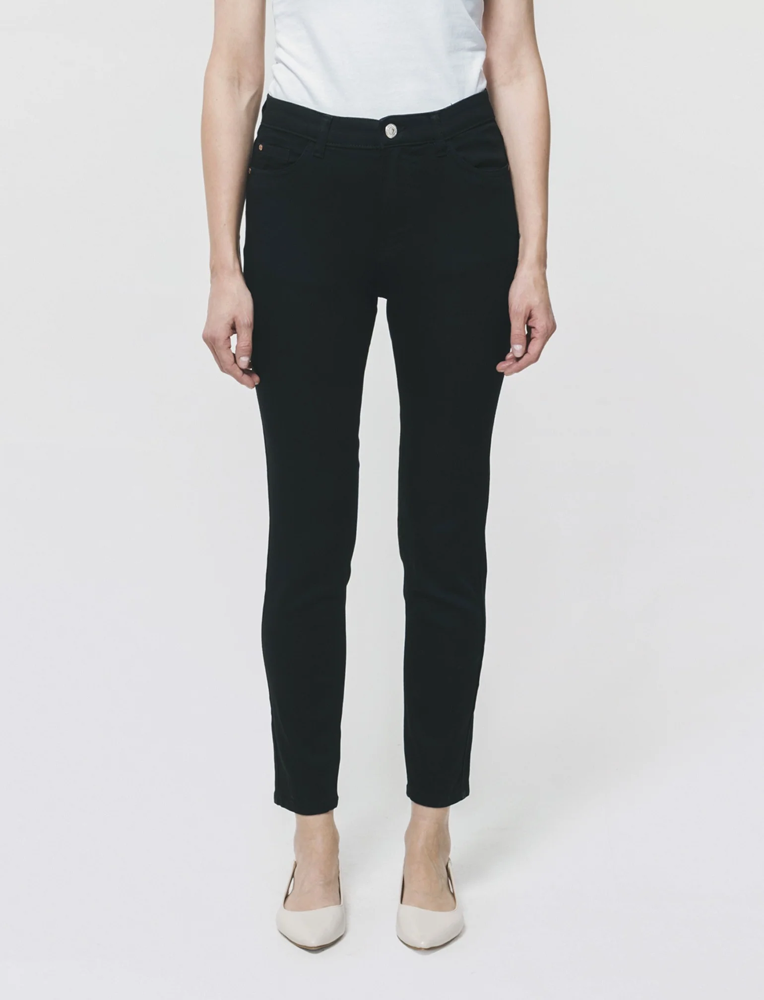 Jeans Skinny 5 Tasche Vita Regular - Nero - Image 3