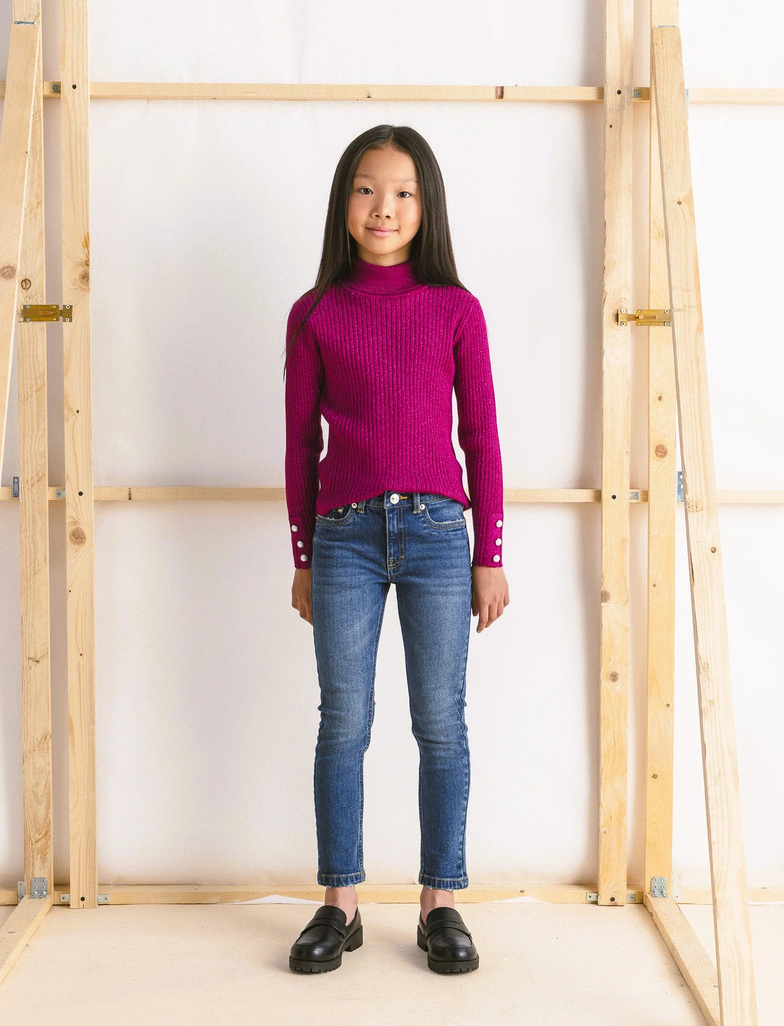 Jeans skinny da bambina. - Denim