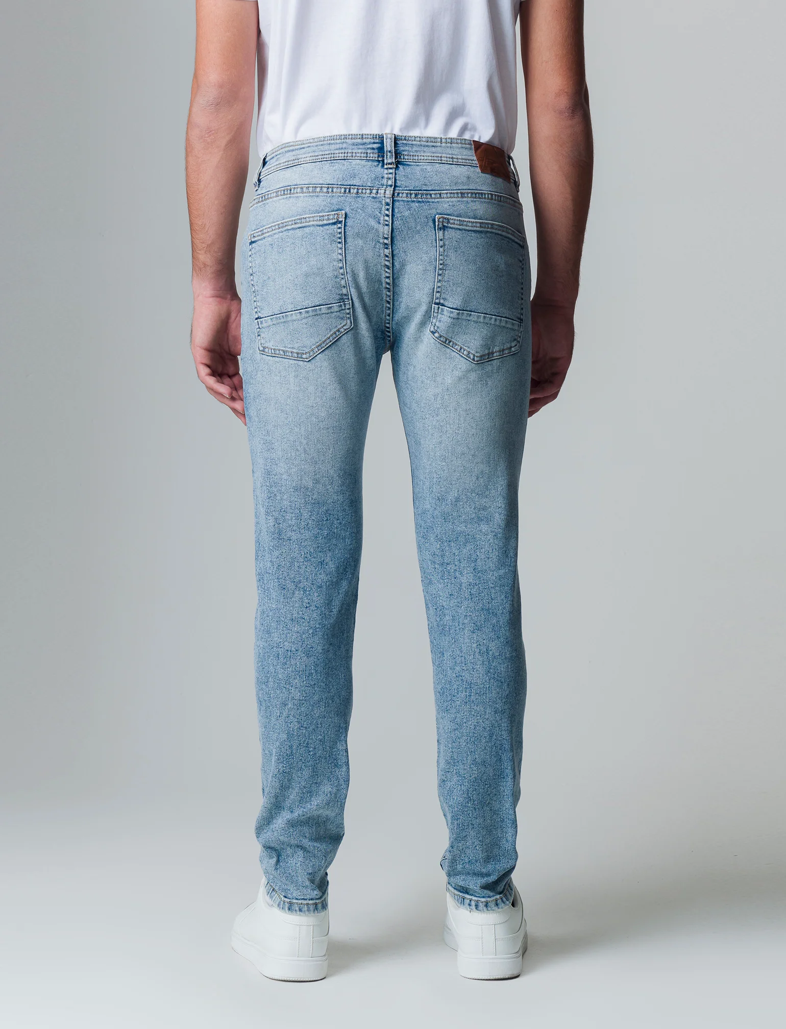 Jeans skinny fit blu chiaro da uomo - Denim chiaro - Image 2
