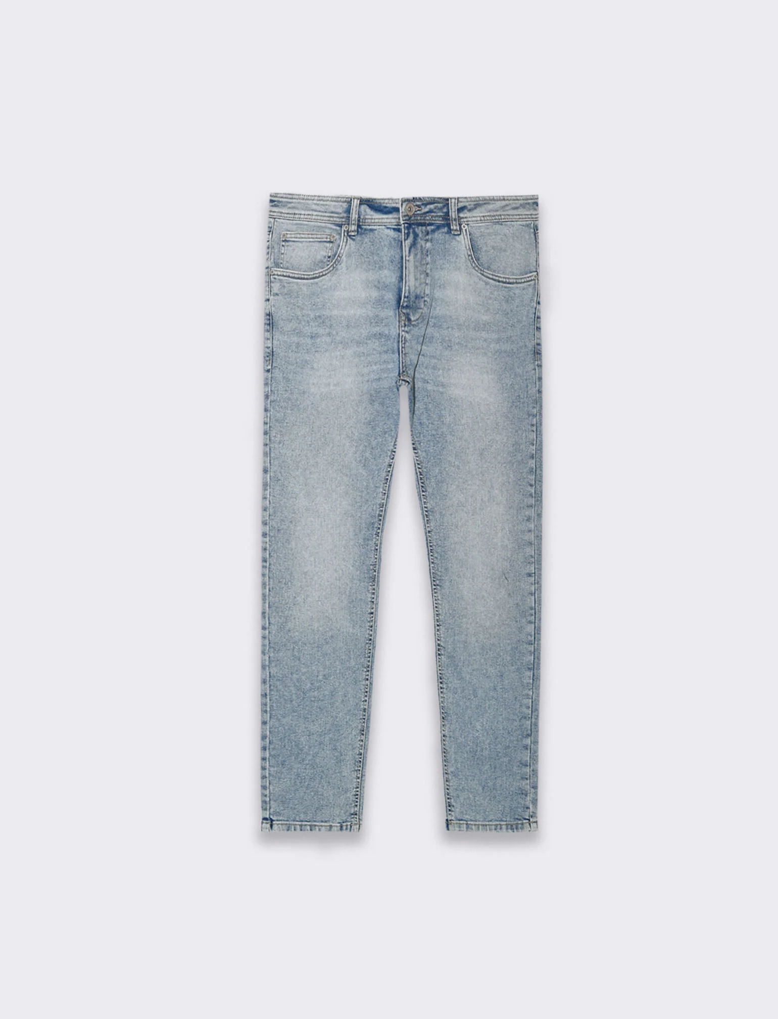 Jeans skinny fit blu chiaro da uomo - Denim chiaro - Image 4