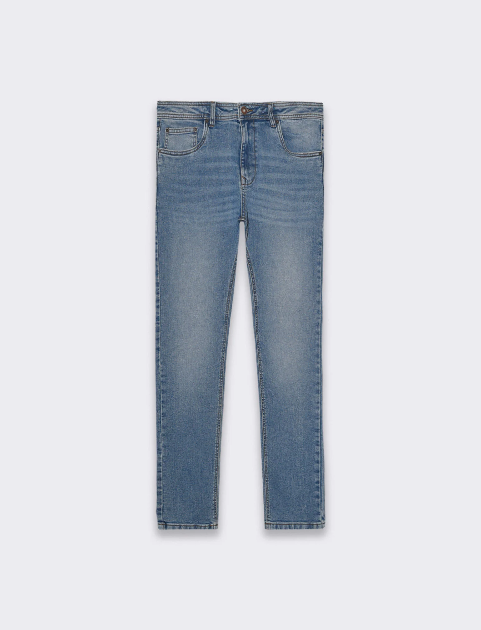 Jeans skinny fit blu medio da uomo - Denim - Image 4