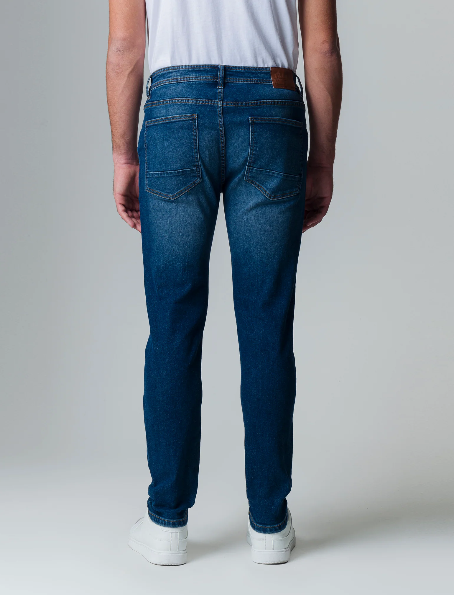 Jeans skinny fit blu scuro da uomo - DENIM SCURO - Image 2