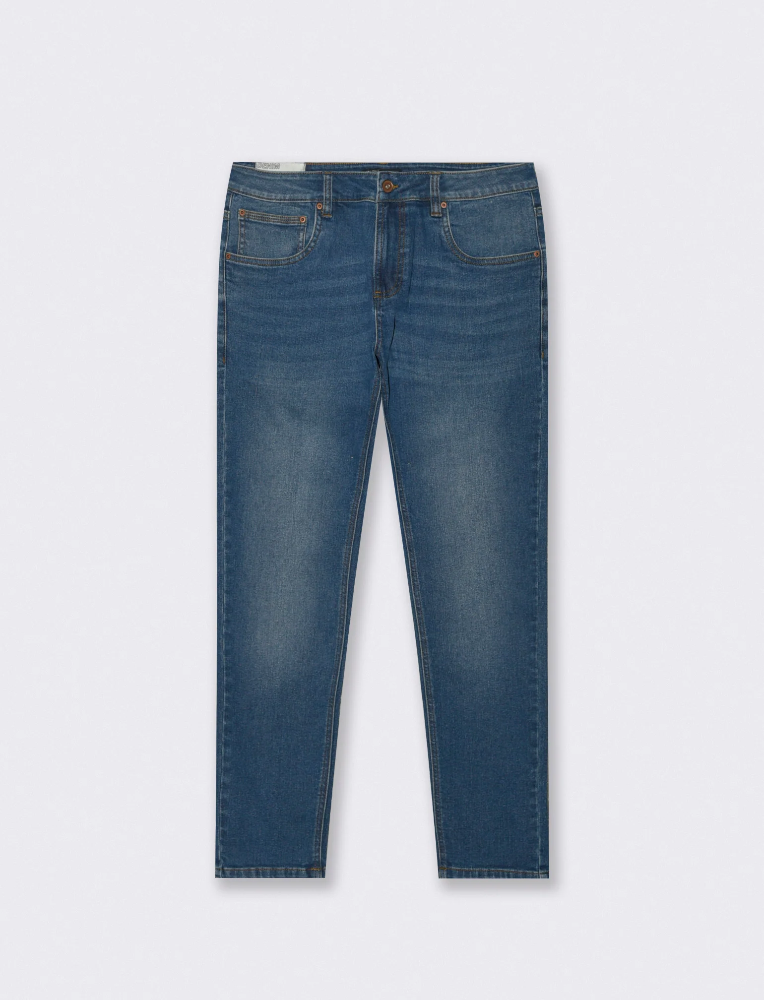 Jeans skinny fit blu scuro effetto slavato - DENIM SCURO