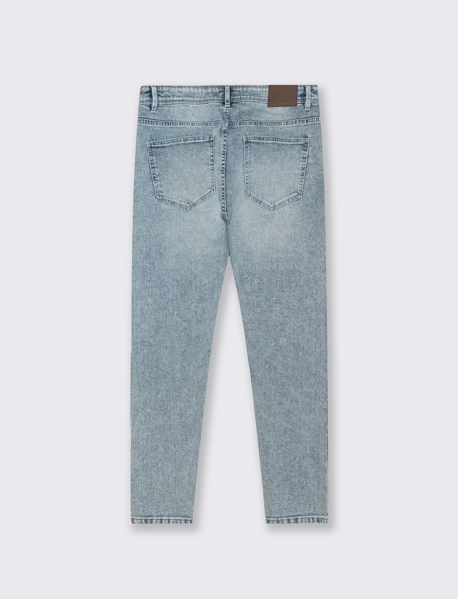 Jeans skinny fit effetto slavato blu chiaro - Denim chiaro - Image 2