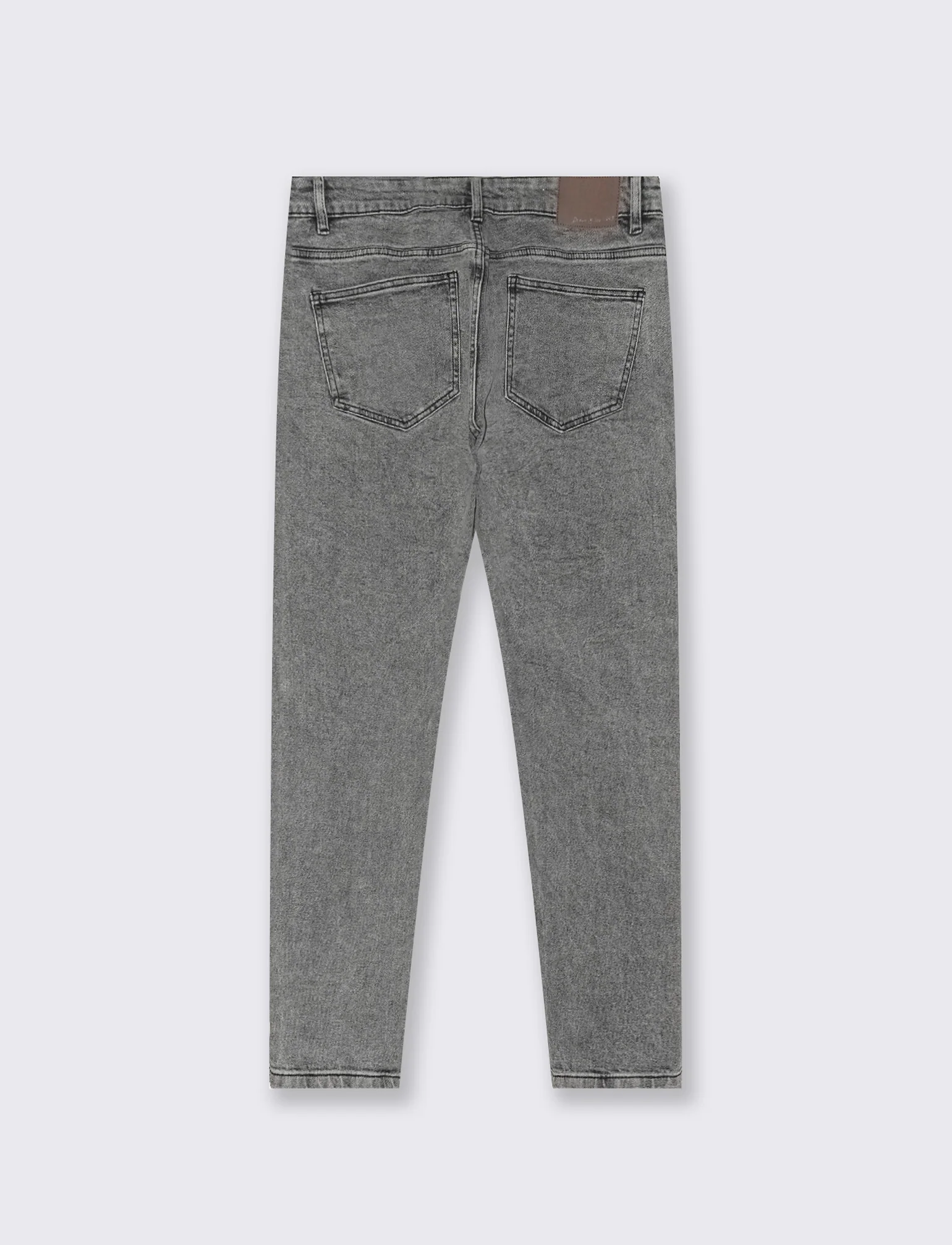 Jeans skinny fit grigio medio effetto slavato - Grigio - Image 2