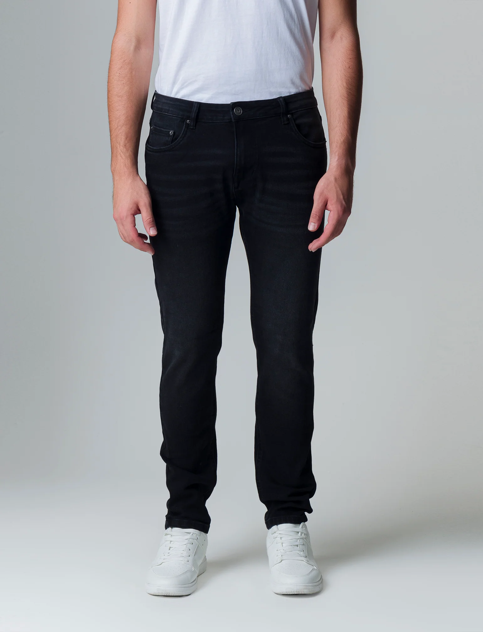 Jeans skinny fit nero da uomo - Nero