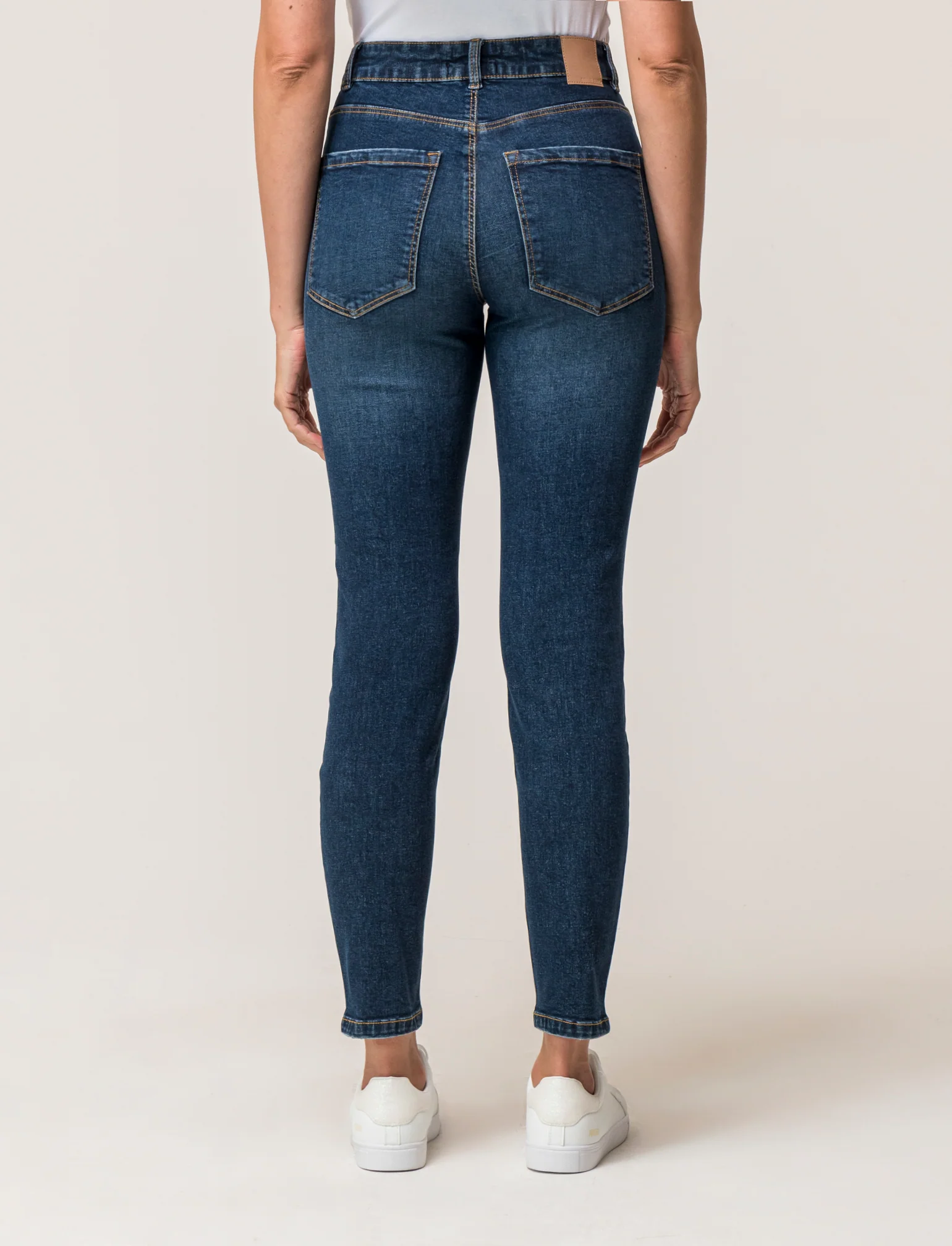 JEANS SKINNY REGULAR WAIST - DENIM SCURO - Image 4