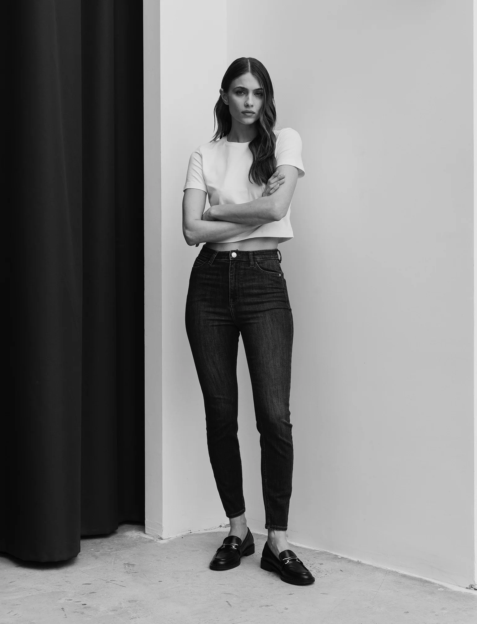 JEANS SKINNY SUPER HIGH WAIST - DENIM SCURO - Image 3