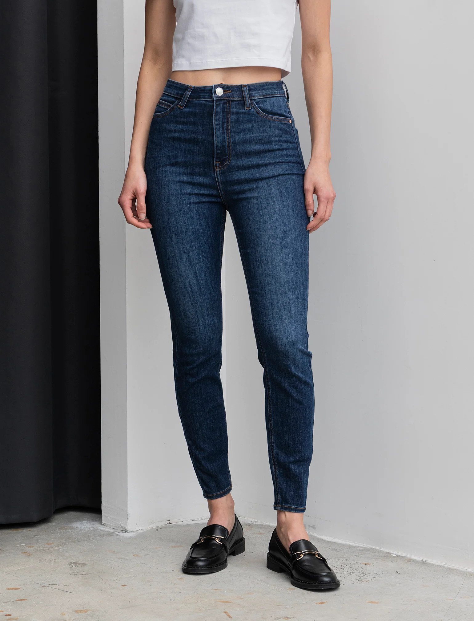 JEANS SKINNY SUPER HIGH WAIST - DENIM SCURO - Image 4