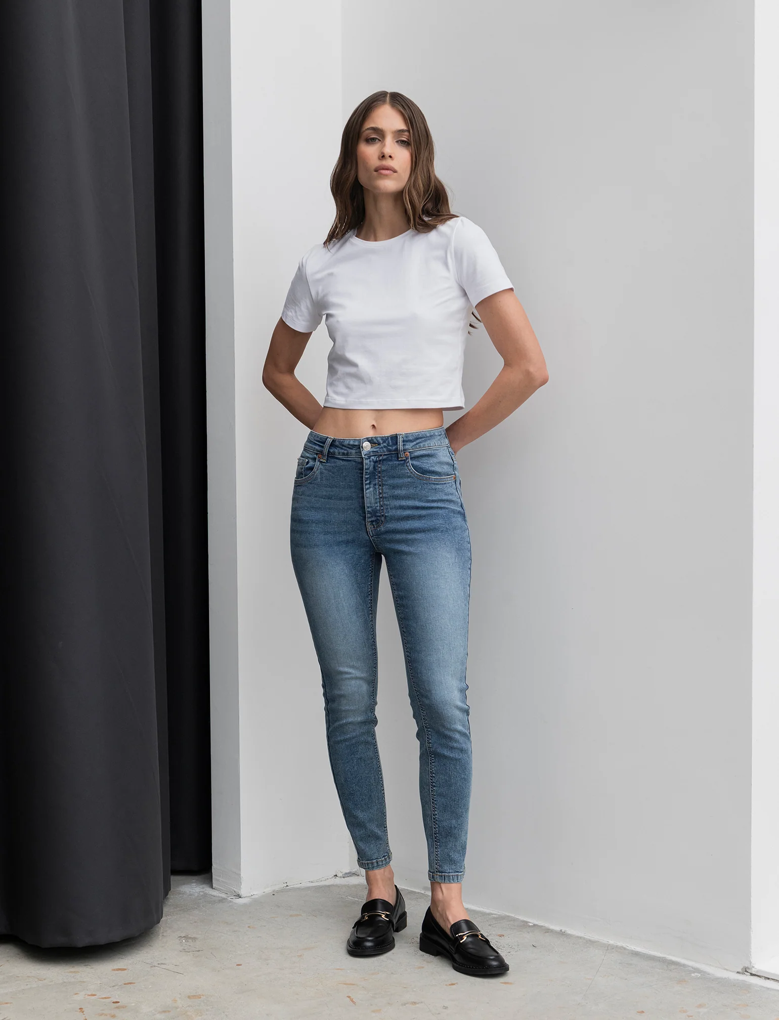 JEANS SKYNNY VITA ALTA - Denim - Image 4