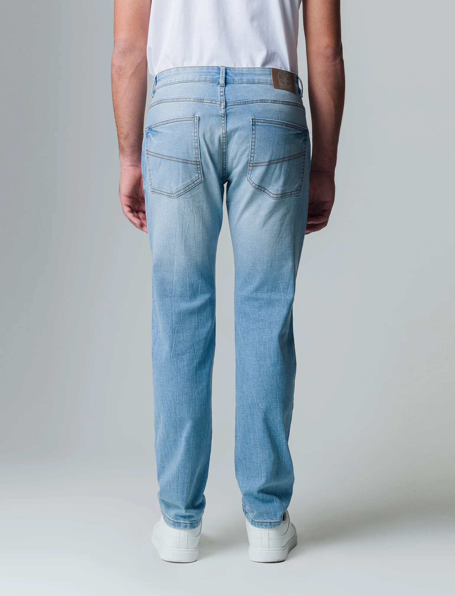 Jeans slim fit blu chiaro da uomo - Denim - Image 2