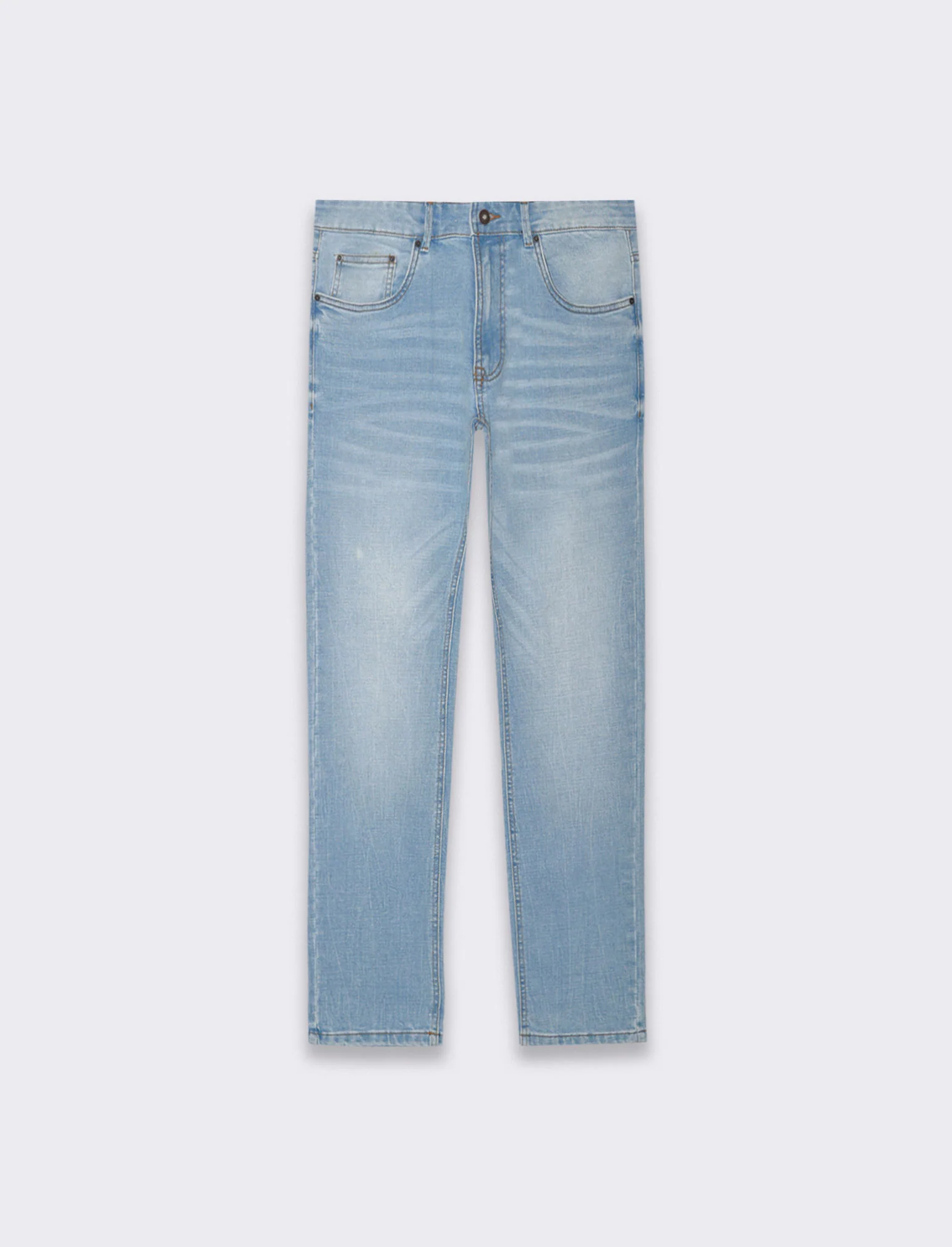 Jeans slim fit blu chiaro da uomo - Denim - Image 4
