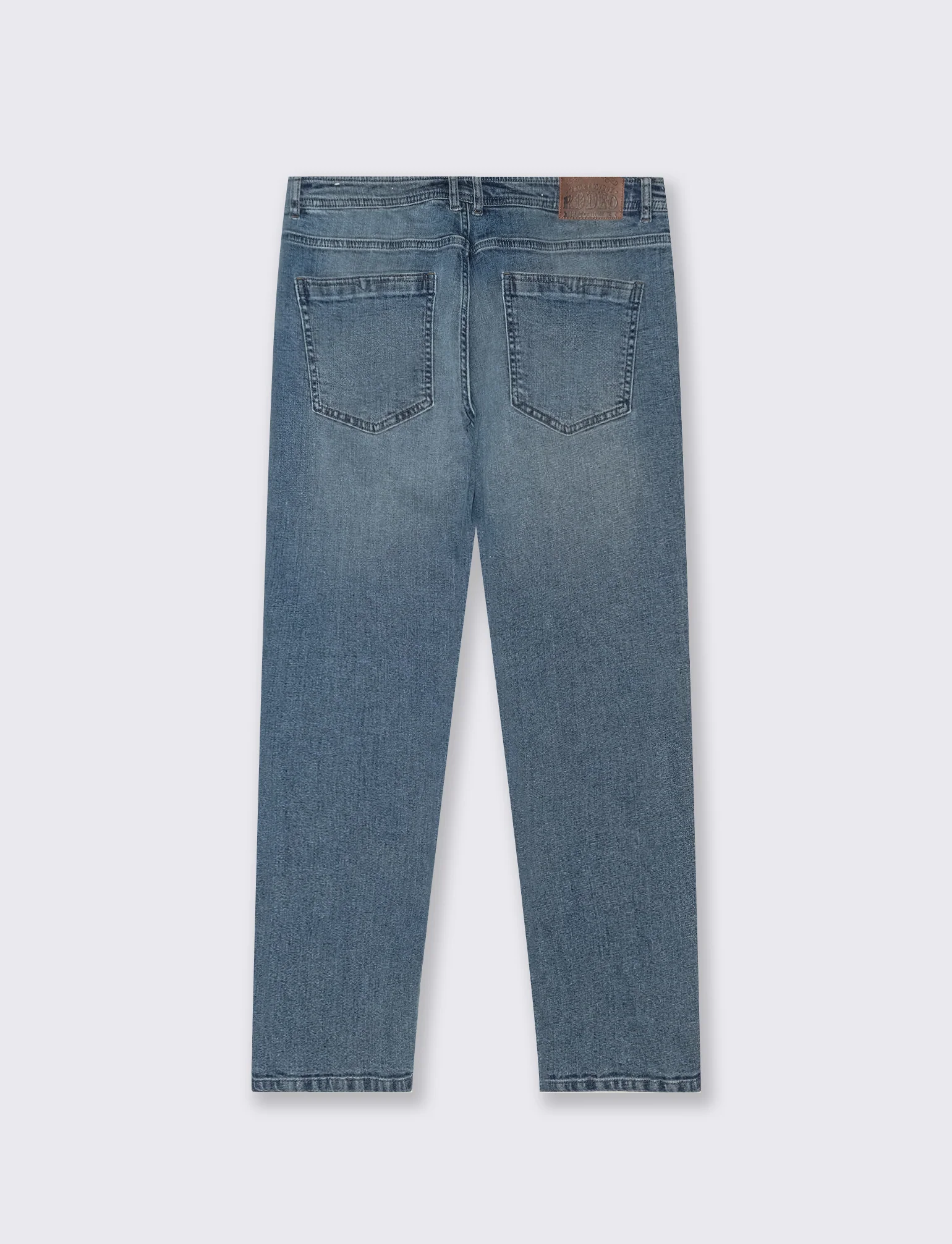 Jeans slim fit blu chiaro effetto slavato - Denim chiaro - Image 2