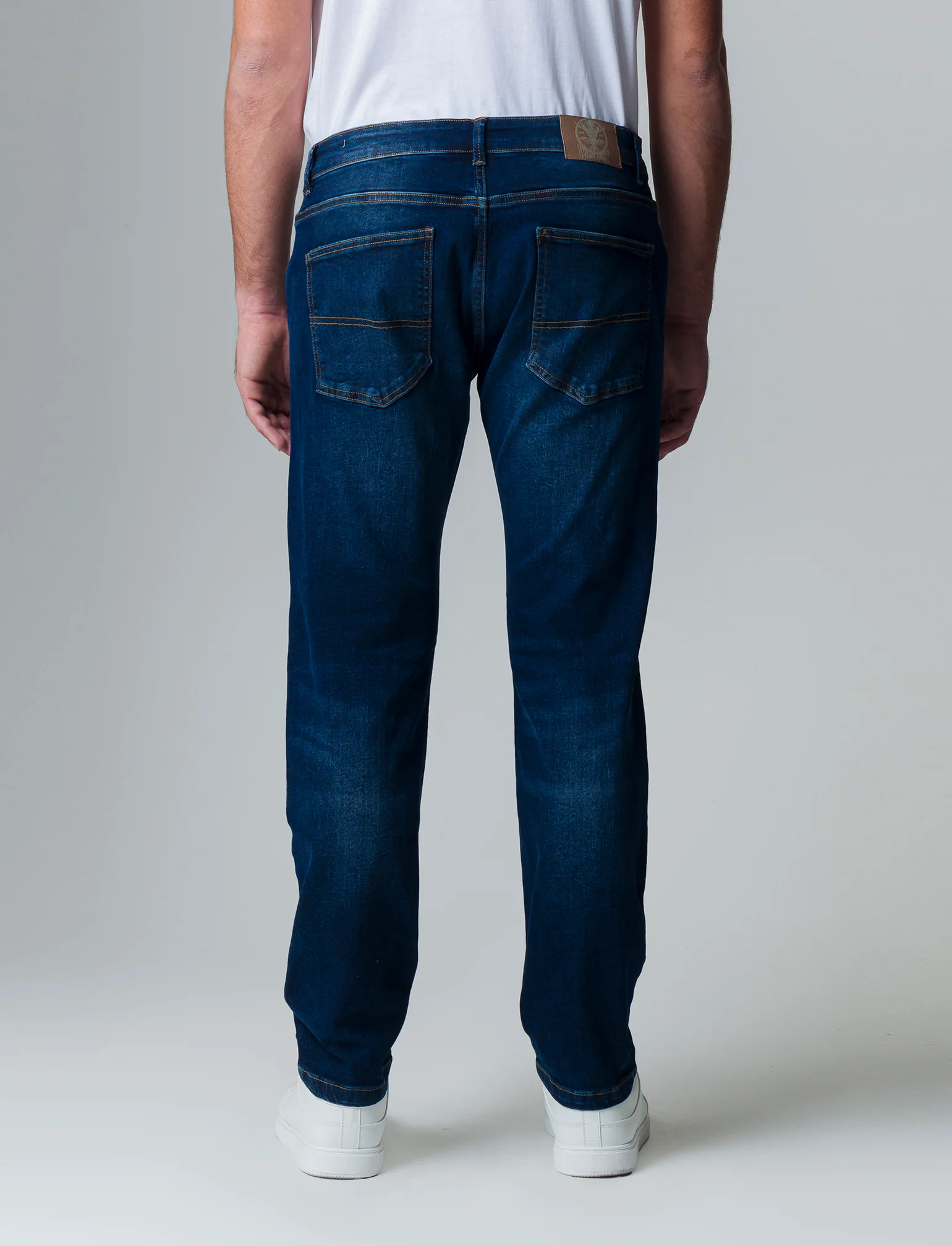 Jeans slim fit blu scuro da uomo - Denim - Image 2