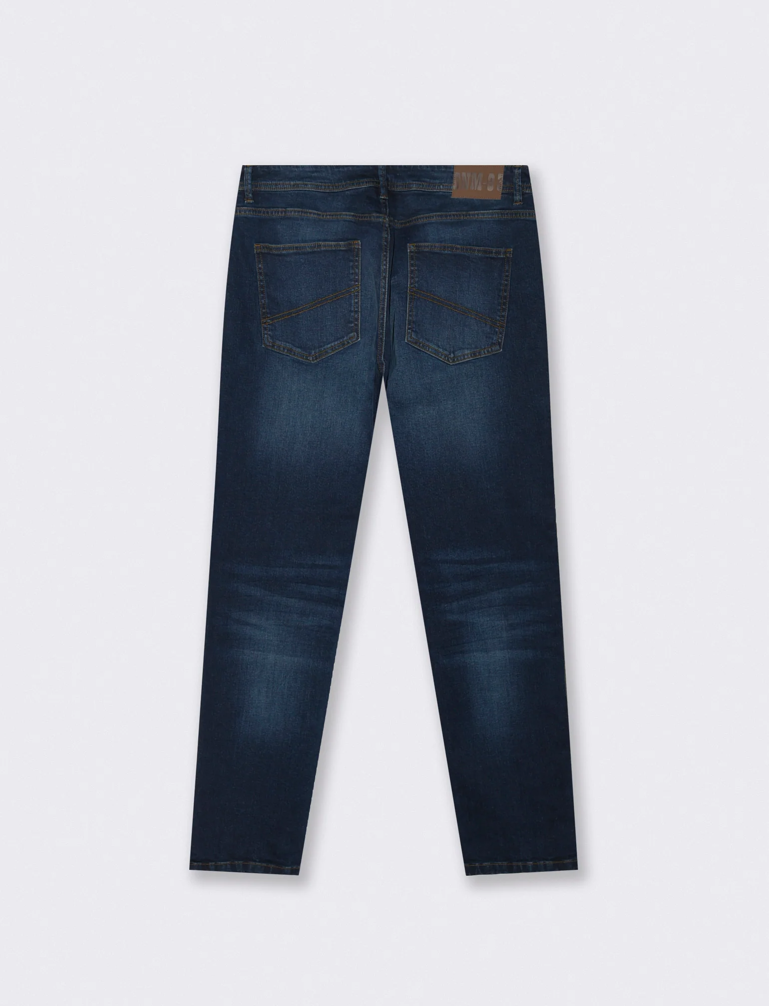 Jeans slim fit blu scuro effetto slavato - DENIM SCURO - Image 4