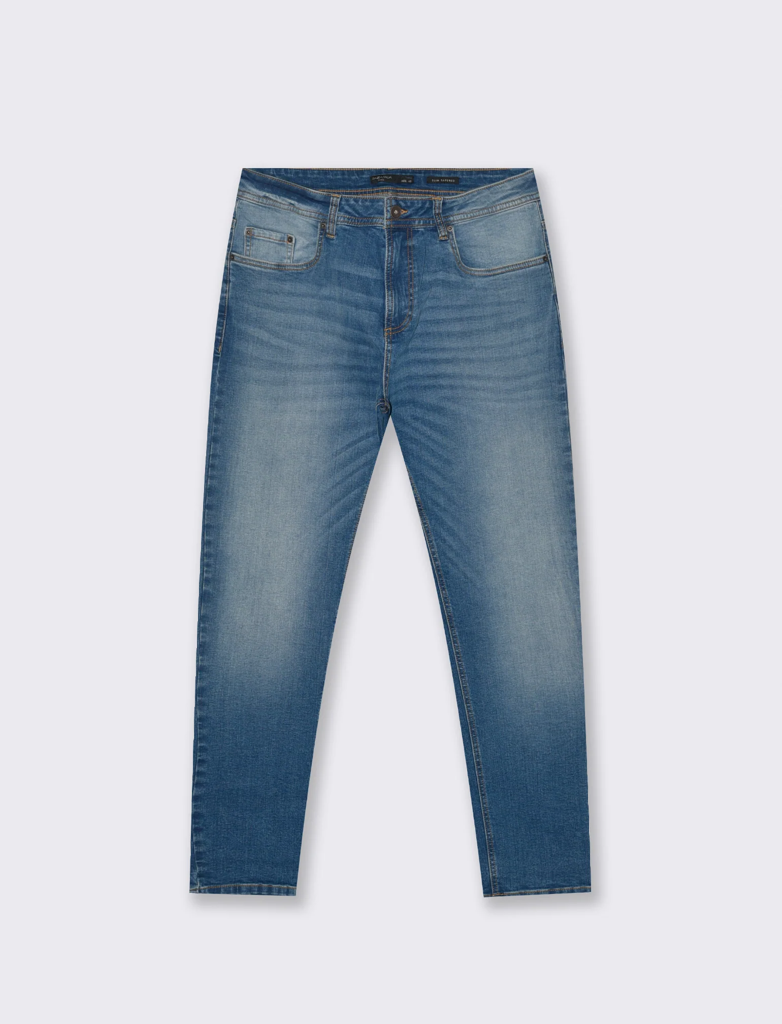 JEANS  SLIM TAPERED FIT BLU MEDIO - Denim