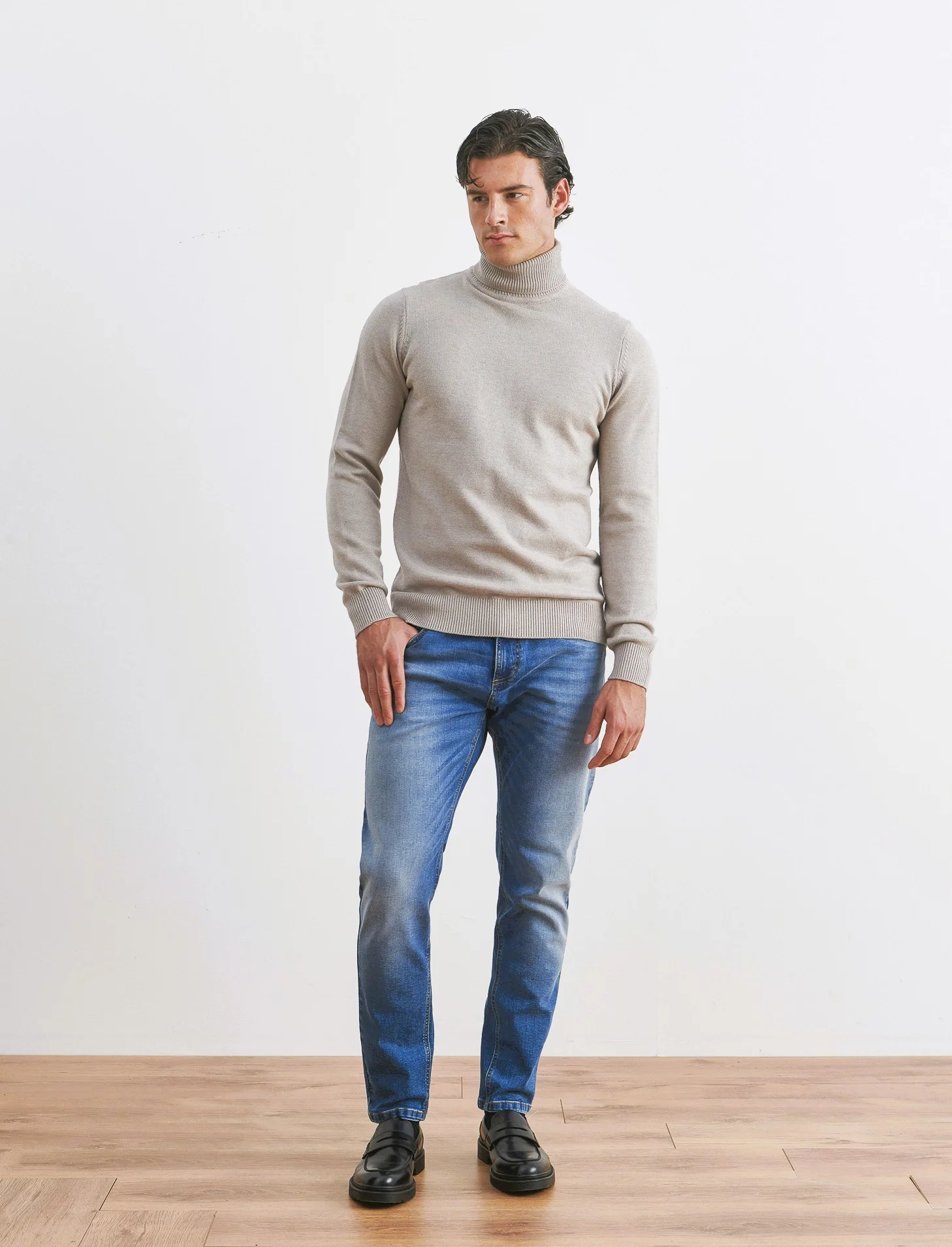 JEANS  SLIM TAPERED FIT BLU MEDIO - Denim - Image 3