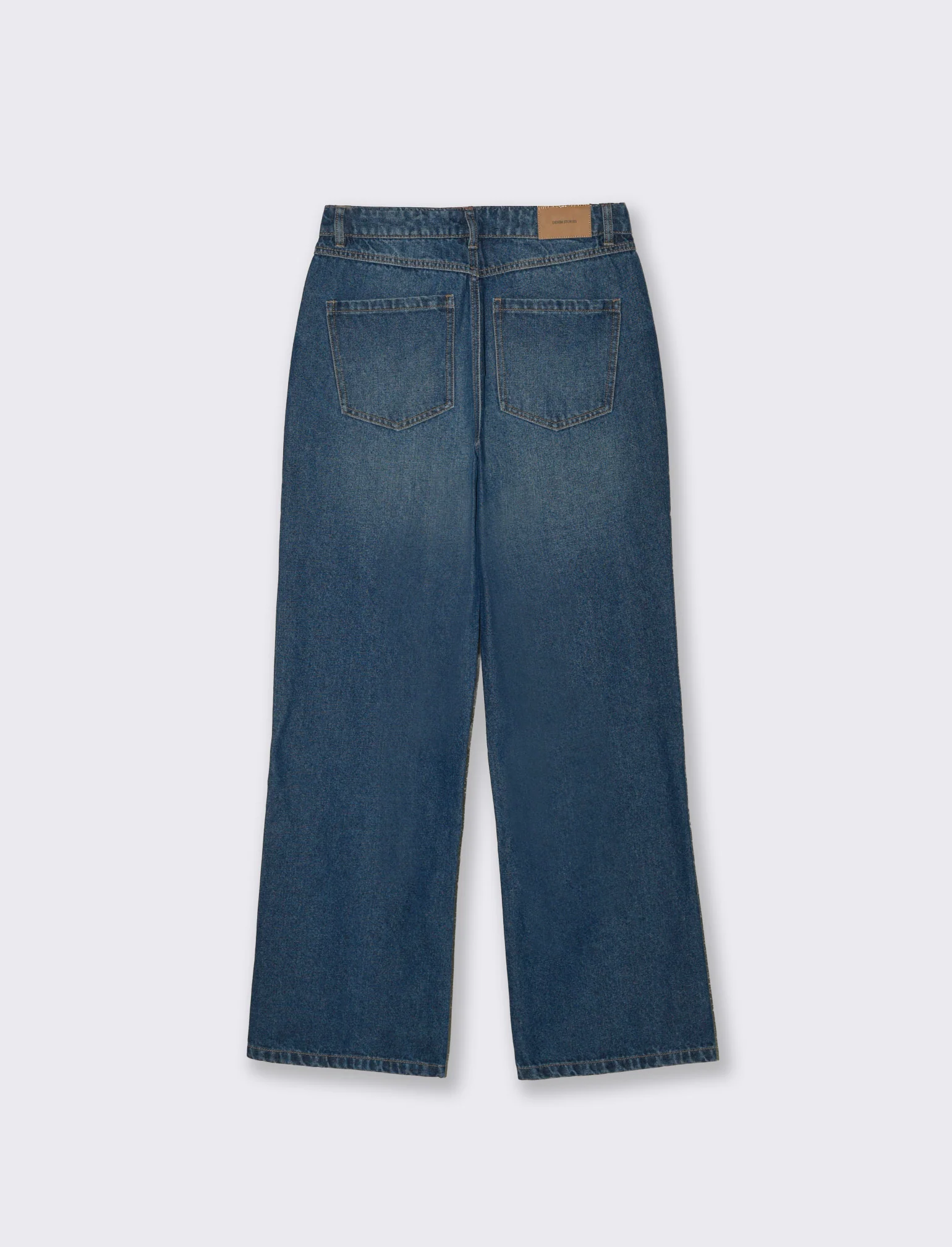 Jeans Vita Alta con Gamba Dritta - DENIM SCURO - Image 2