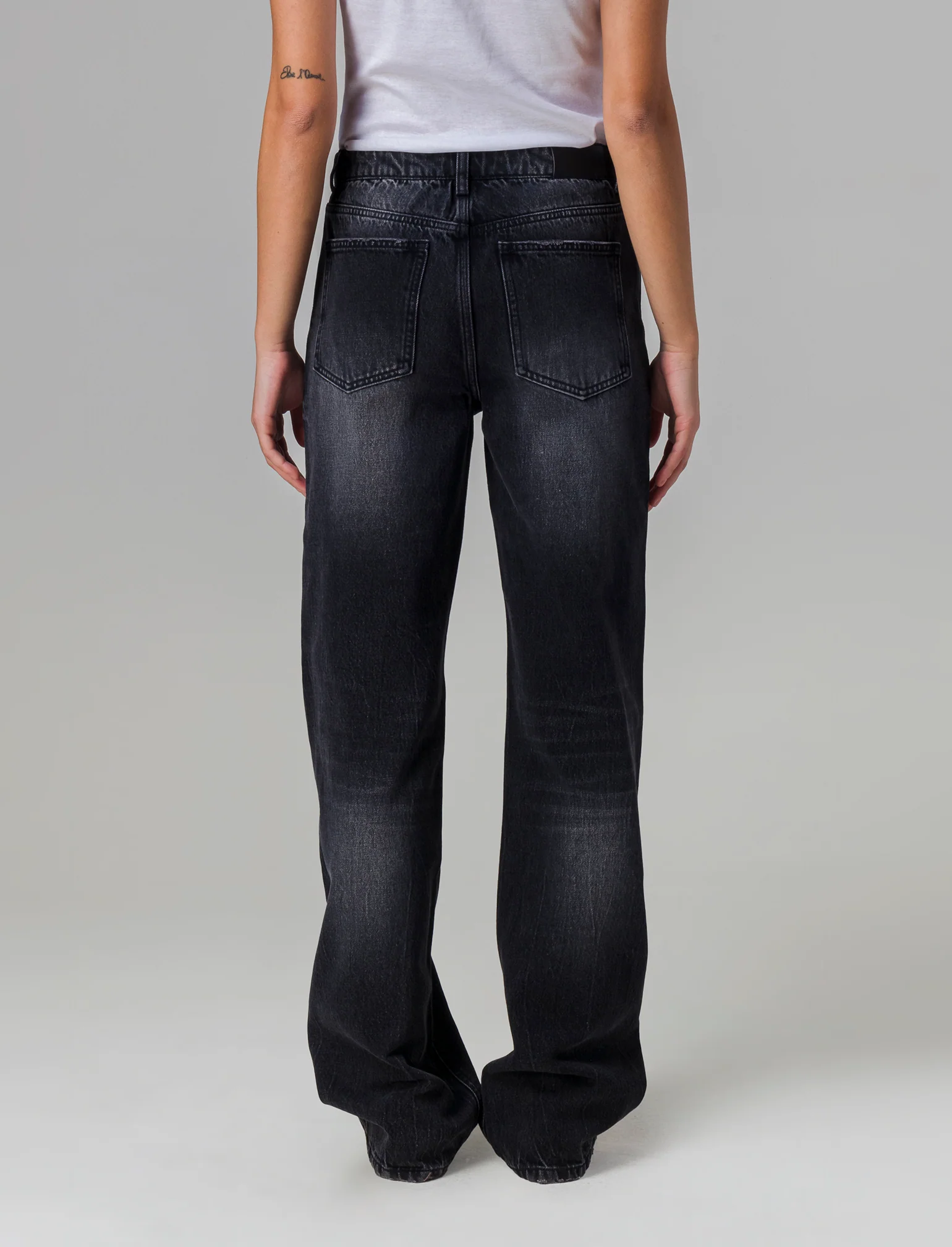 Jeans wide leg da donna - Nero - Image 2