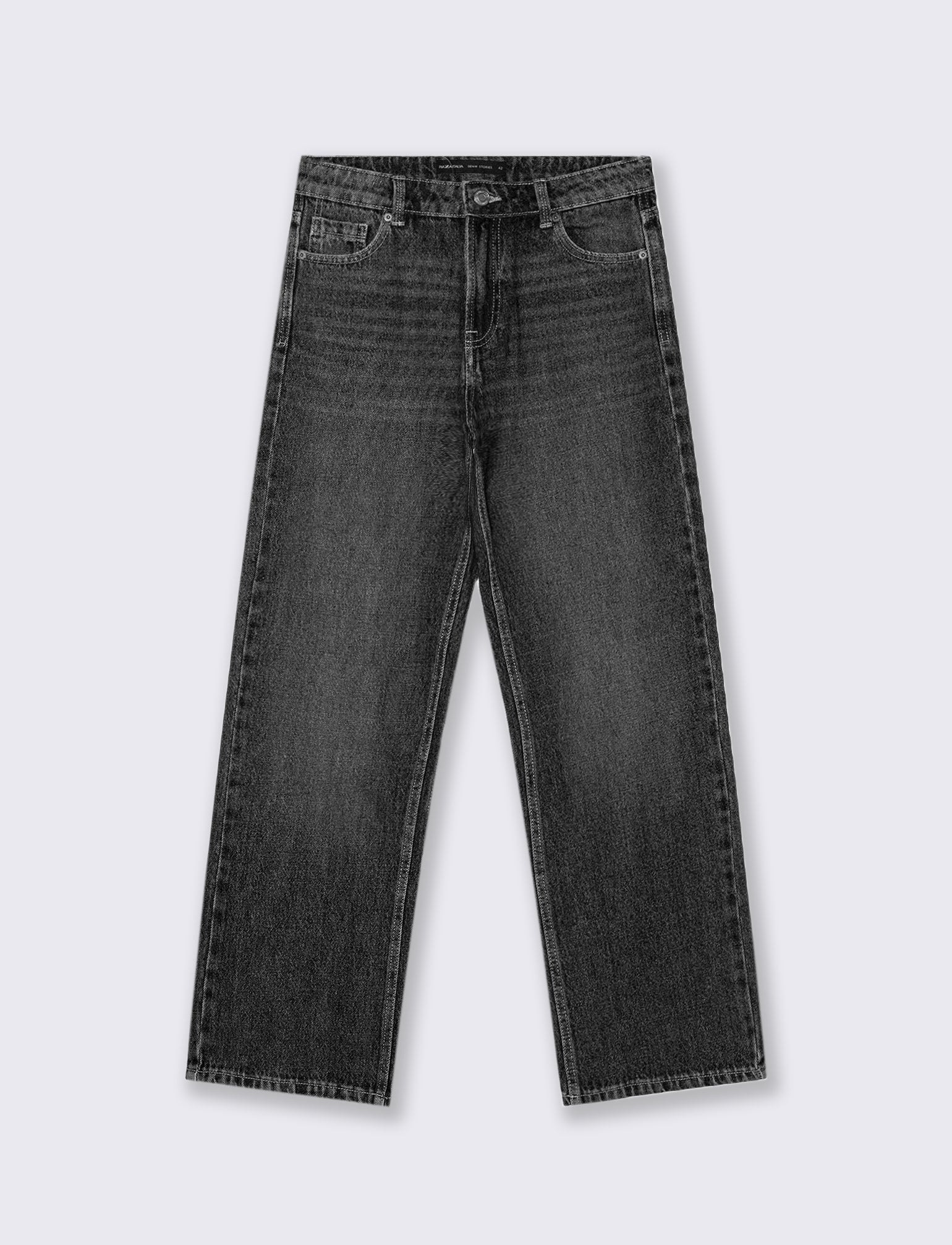 JEANS WIDE LEG - Nero