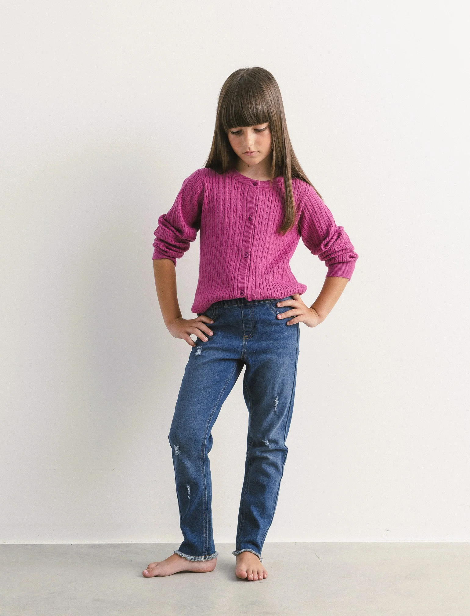 Jeggings aderente in denim - Denim