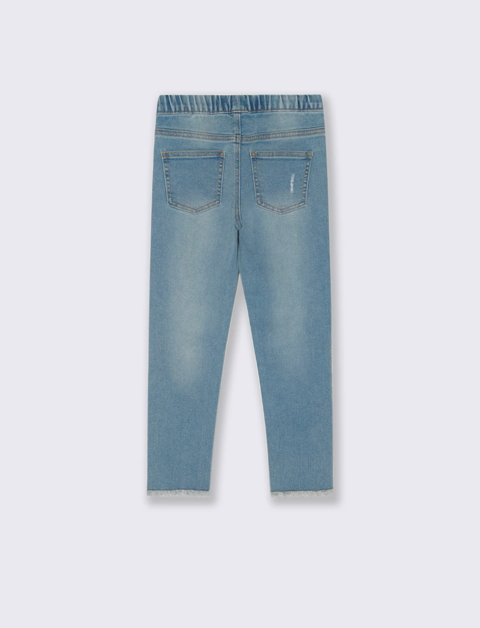 Jeggings aderente in denim - Denim chiaro - Image 4