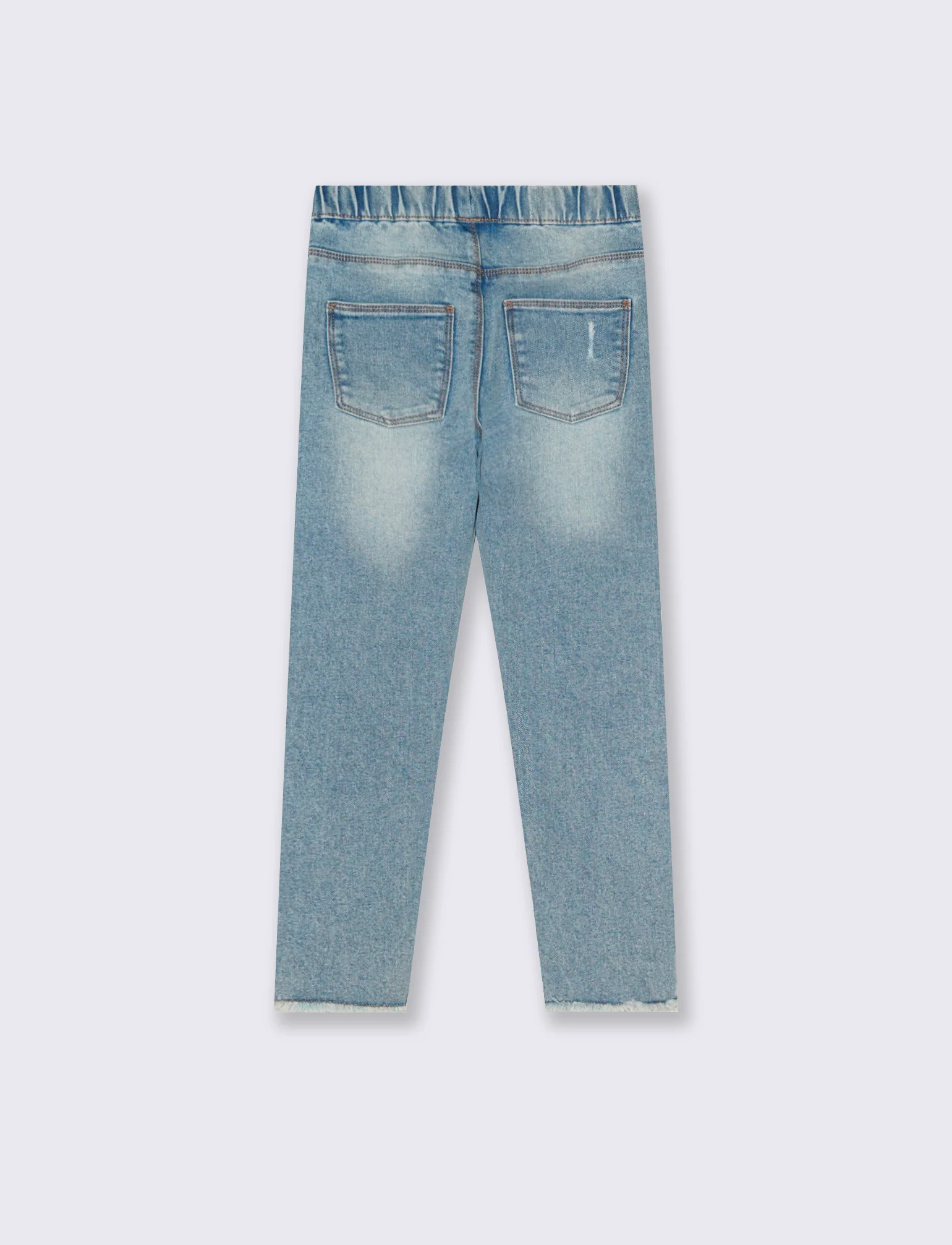 Jeggings denim stretch skinny con tasche - Denim chiaro - Image 2