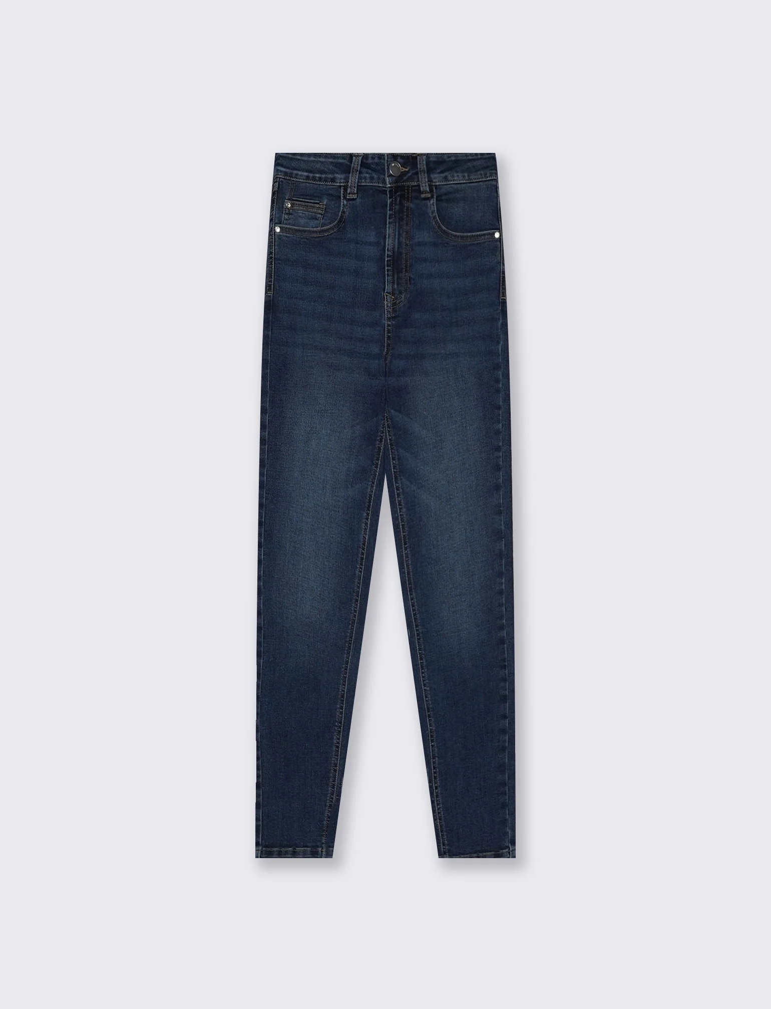 Jeggings super skinny high waist - DENIM SCURO