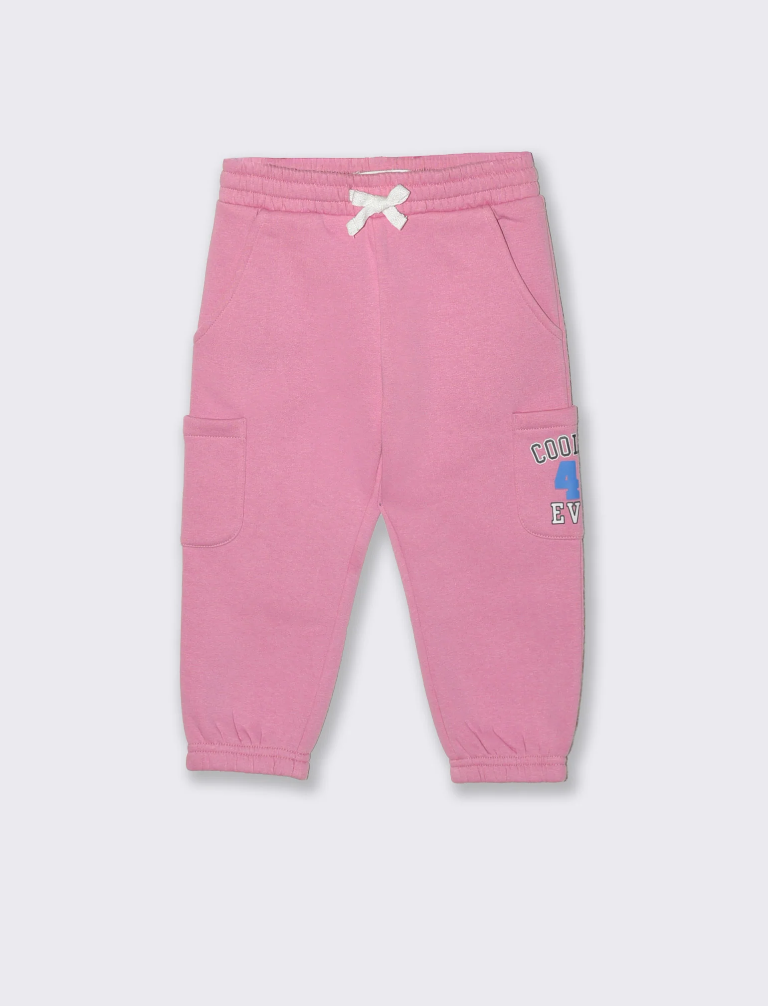 Jogger ampi con tasche e coulisse - Rosa candy