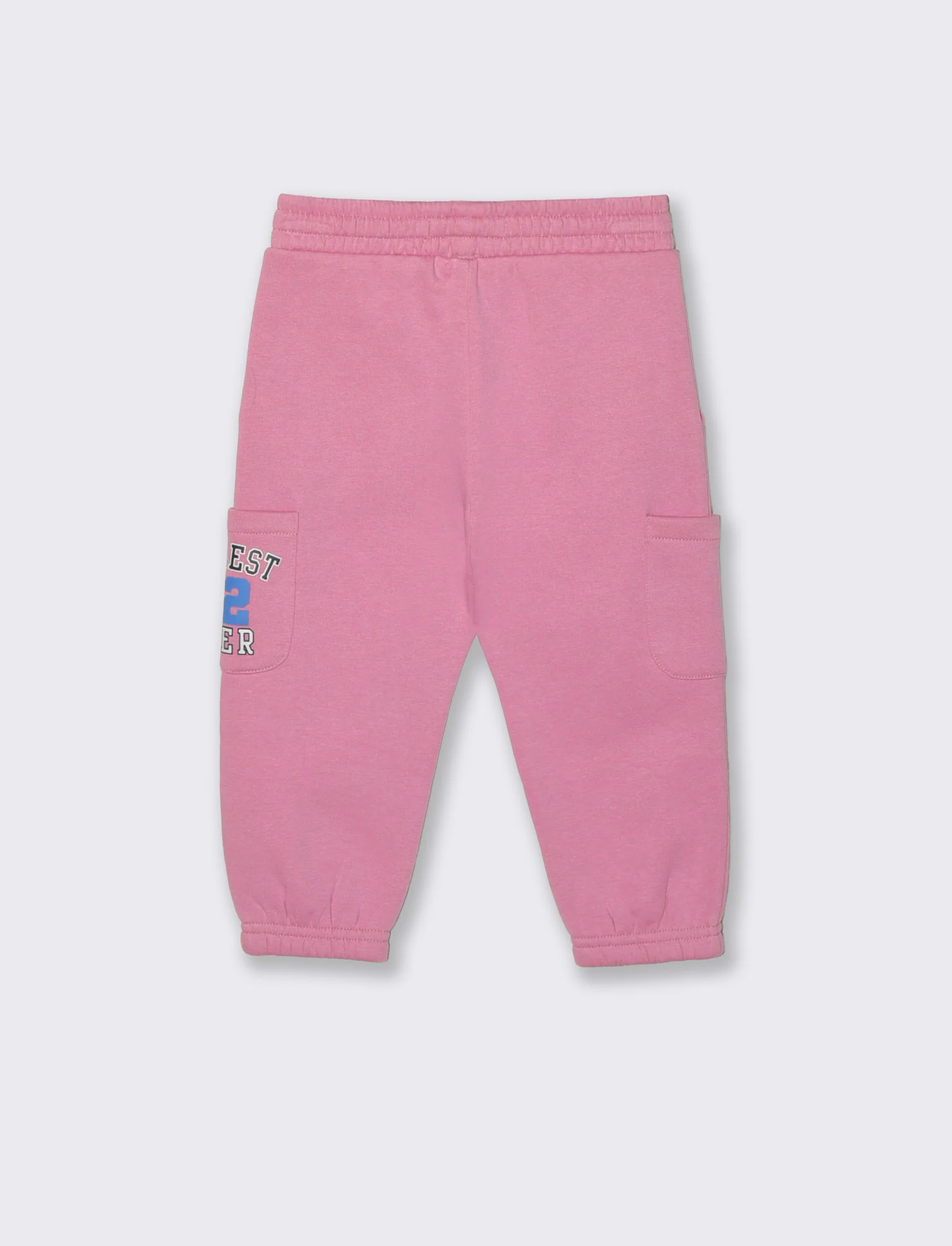Jogger ampi con tasche e coulisse - Rosa candy - Image 2